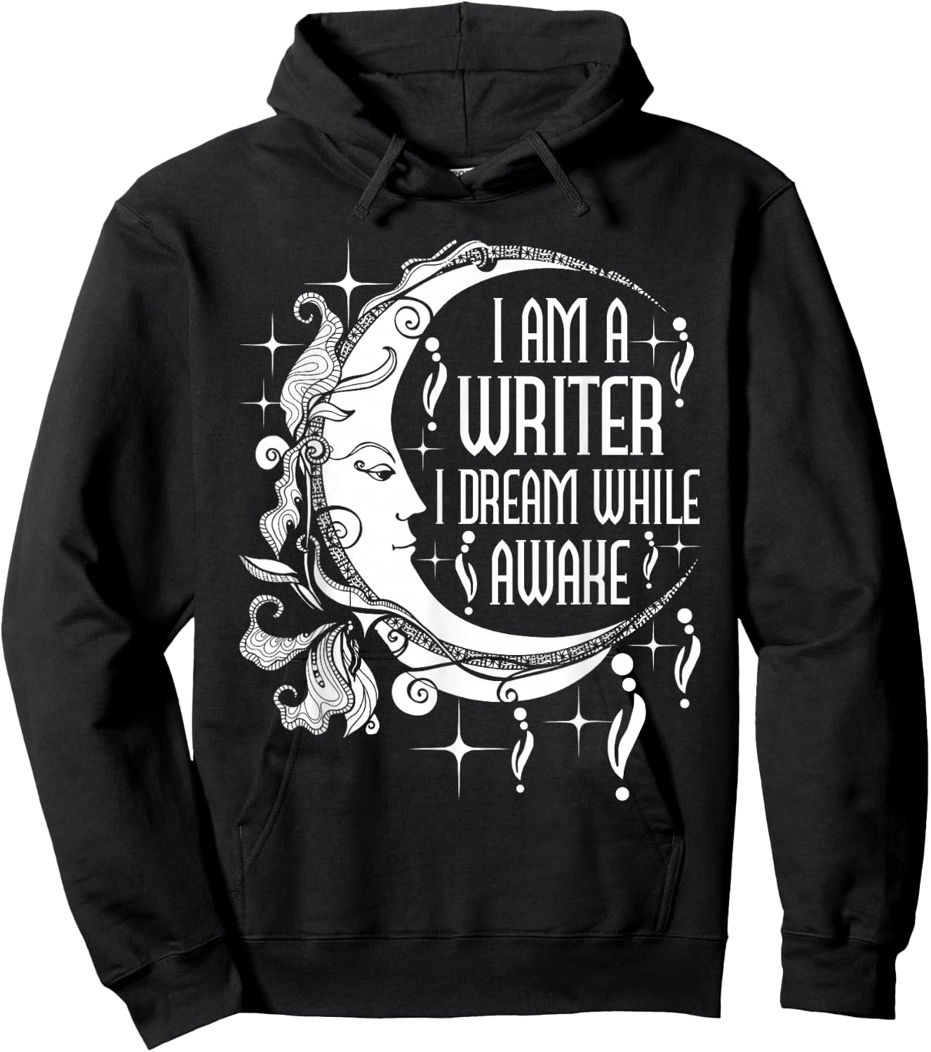 I Am A Writer I Dream While Awake Author Book Novelist Poet Hoodie - Hoodie | Black