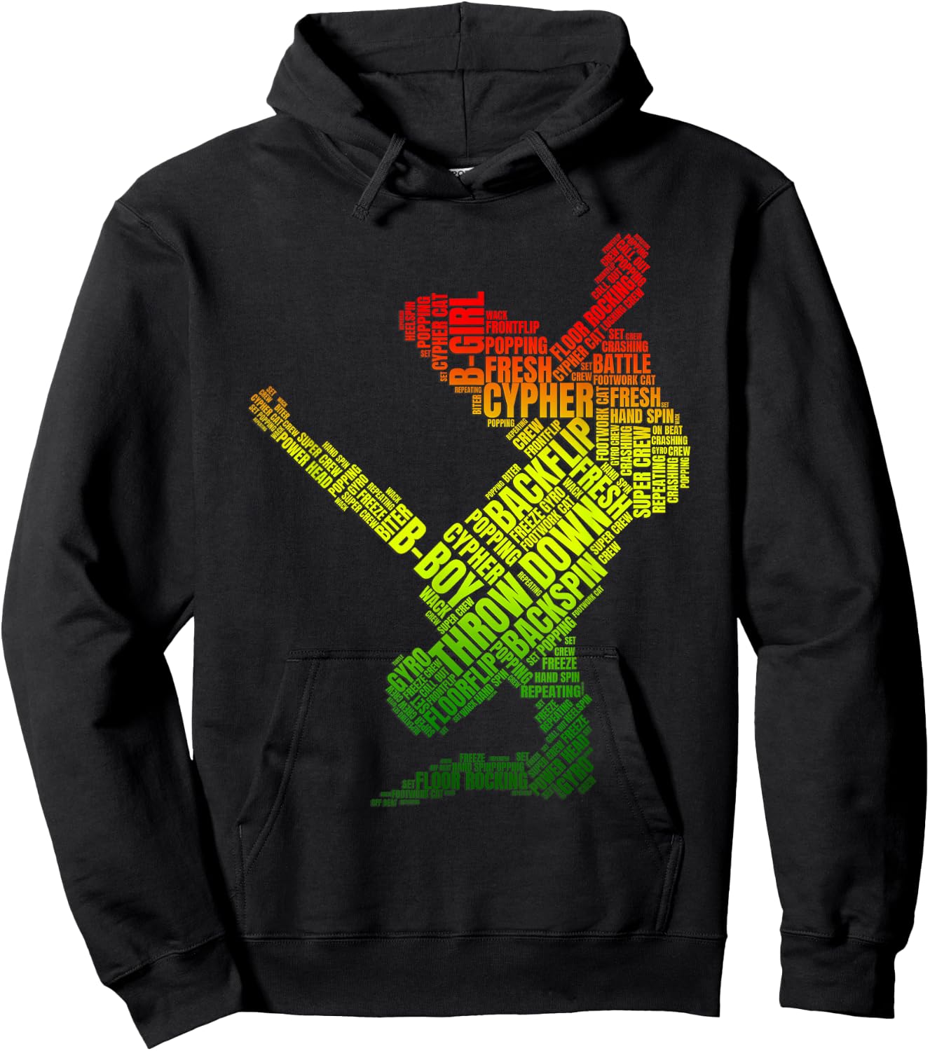 Cypher Bboy Street Dance Battle Movement Breakdance Hoodie - Hoodie | Black