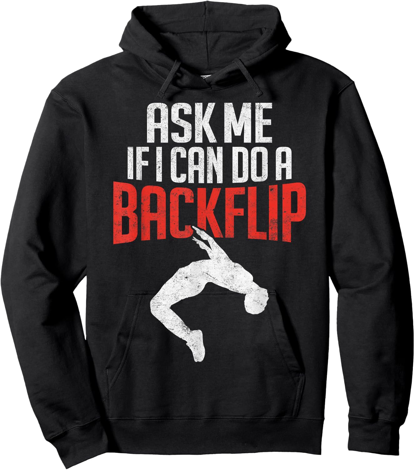 I Can Do A Backflip Parkour Freerunning Traceur Silhouette Hoodie - Hoodie | Black