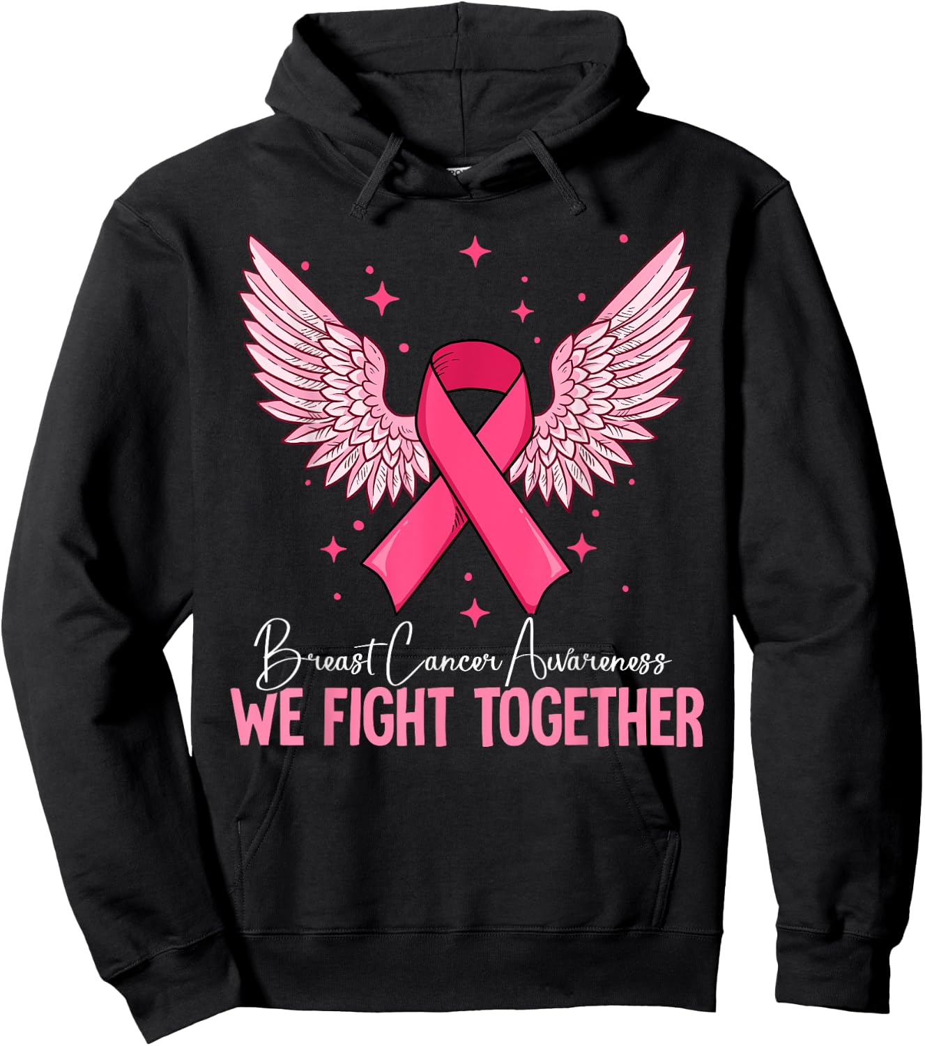 Breast Cancer Awareness Hoodie - Hoodie | Black