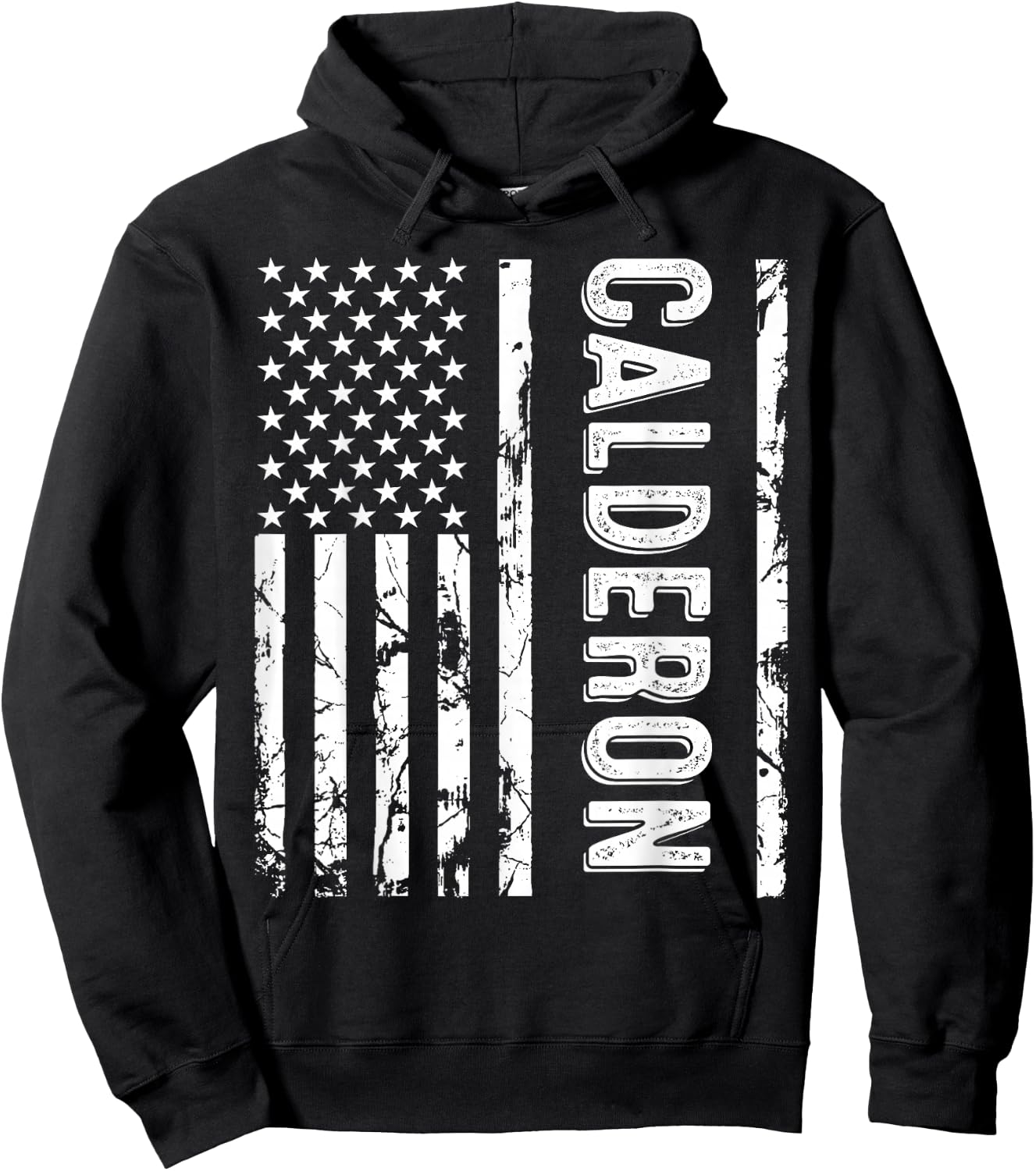 Calderon Last Name Funny Surname Team Family Reunion Hoodie - Hoodie | Black