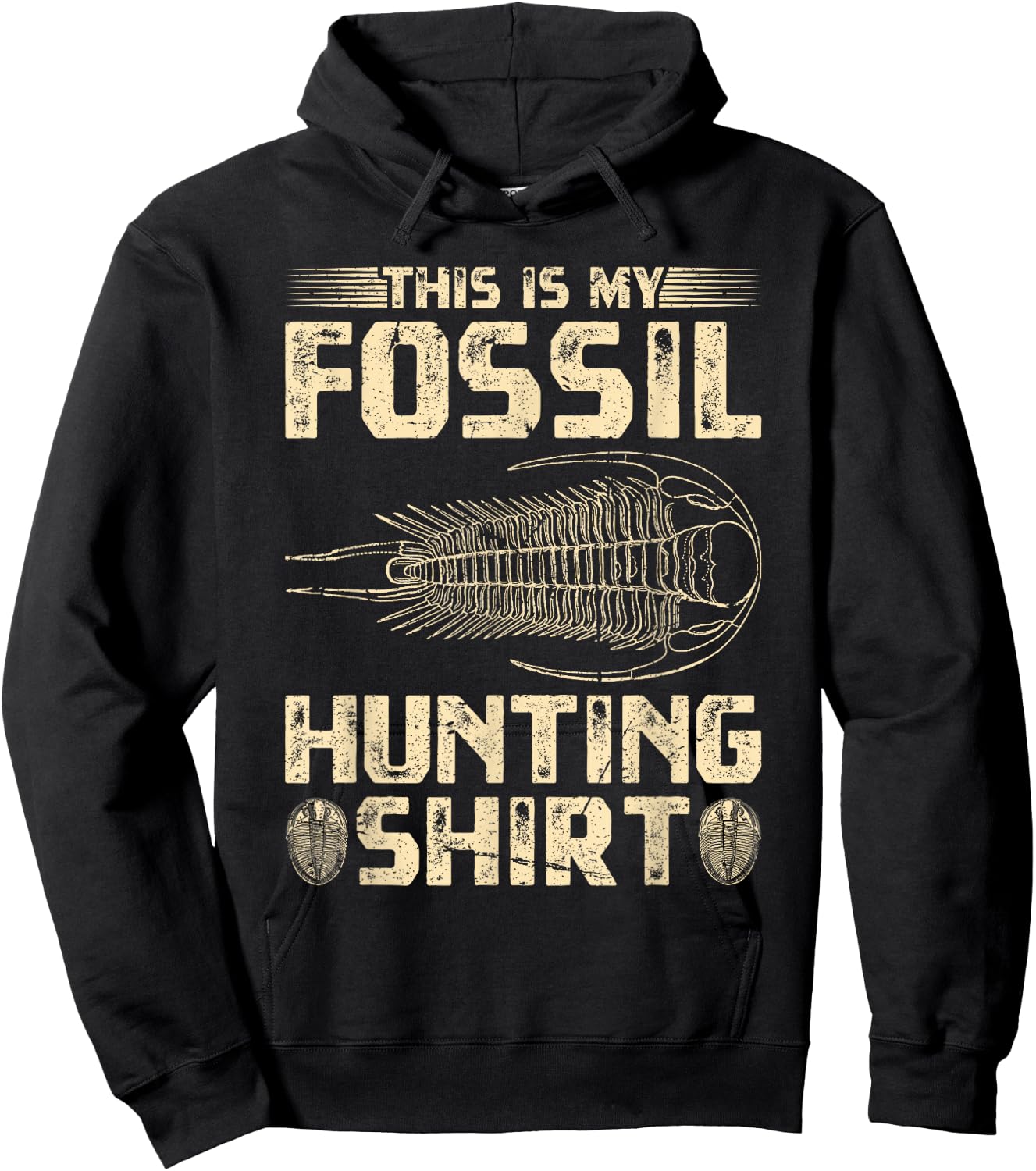 Trilobite Ammonite, Paleontologist This is My Fossil Hunting Hoodie - Hoodie | Black