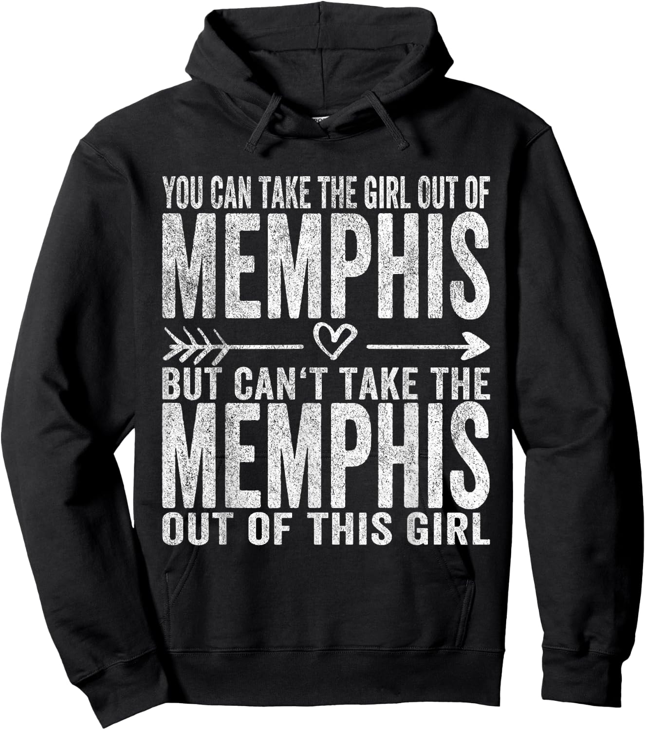 Girl Out Of Memphis Tennessee Hometown Home Memphis Hoodie - Hoodie | Black