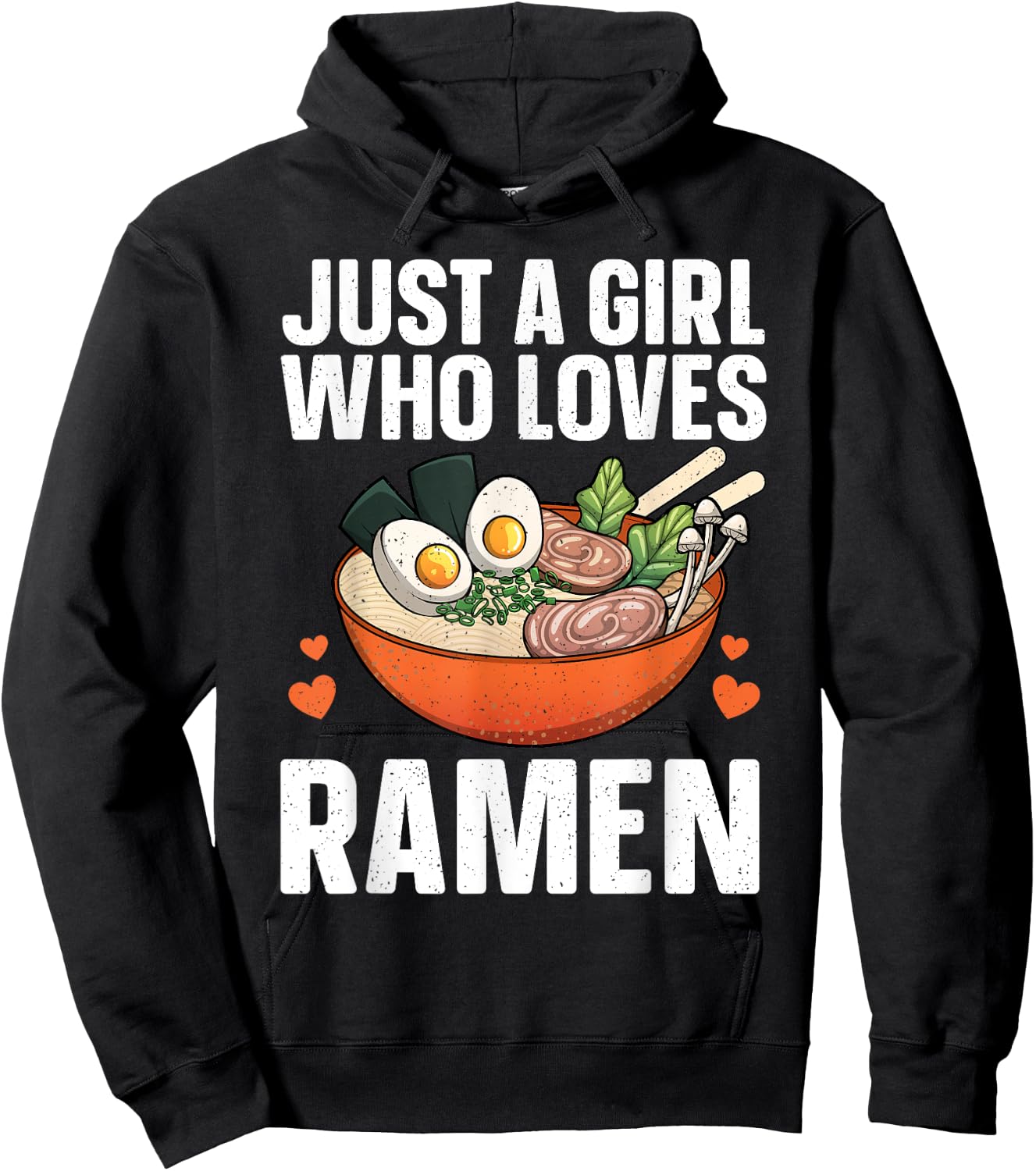 Ramen Noodles Art Girls Asian Ramen Noodle Lovers Hoodie - Hoodie | Black