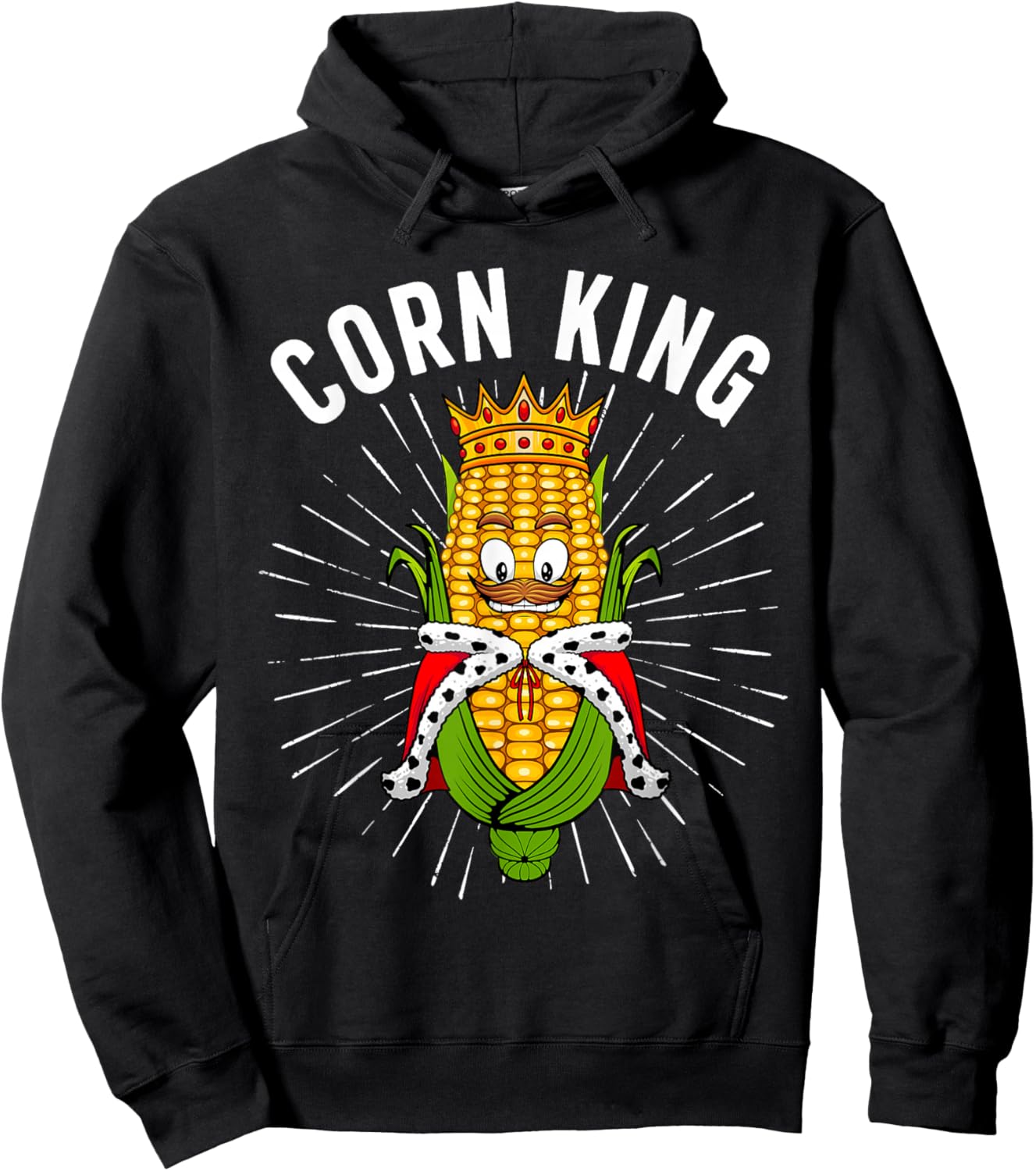 Cute Corn Design Boys Kernel Sweet Corn Cob Lover Hoodie - Hoodie | Black