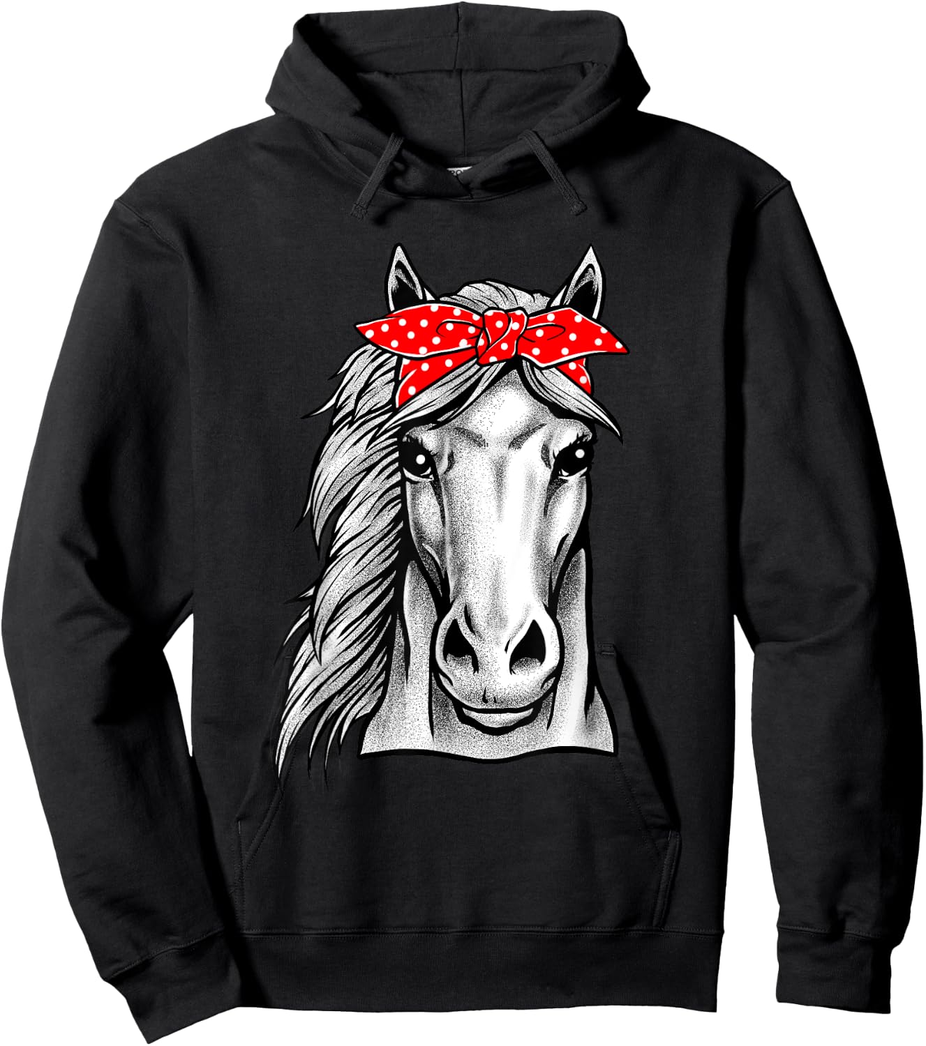 Horse Shirt Graphic - Horse Shirts For Girls Hoodie - Hoodie | Black