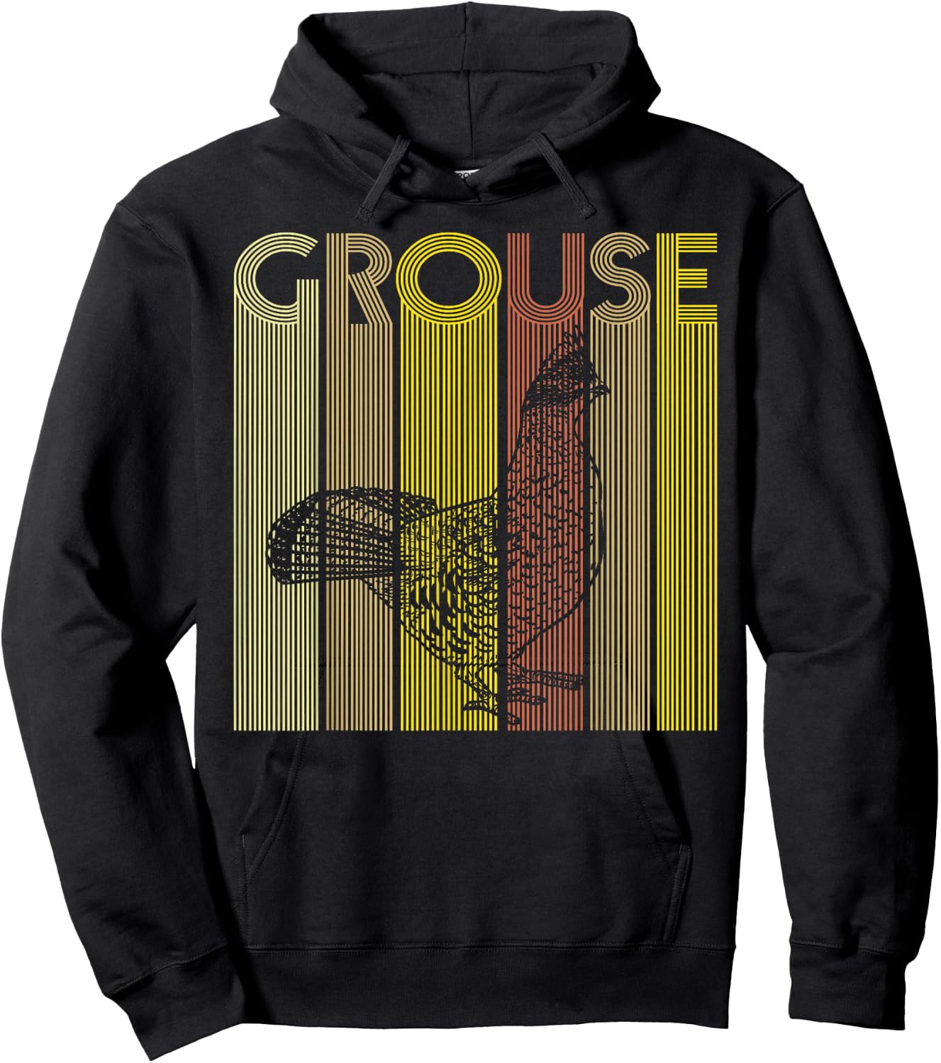 Grouse Design for a Ruffed Grouse lover Hoodie - Hoodie | Black