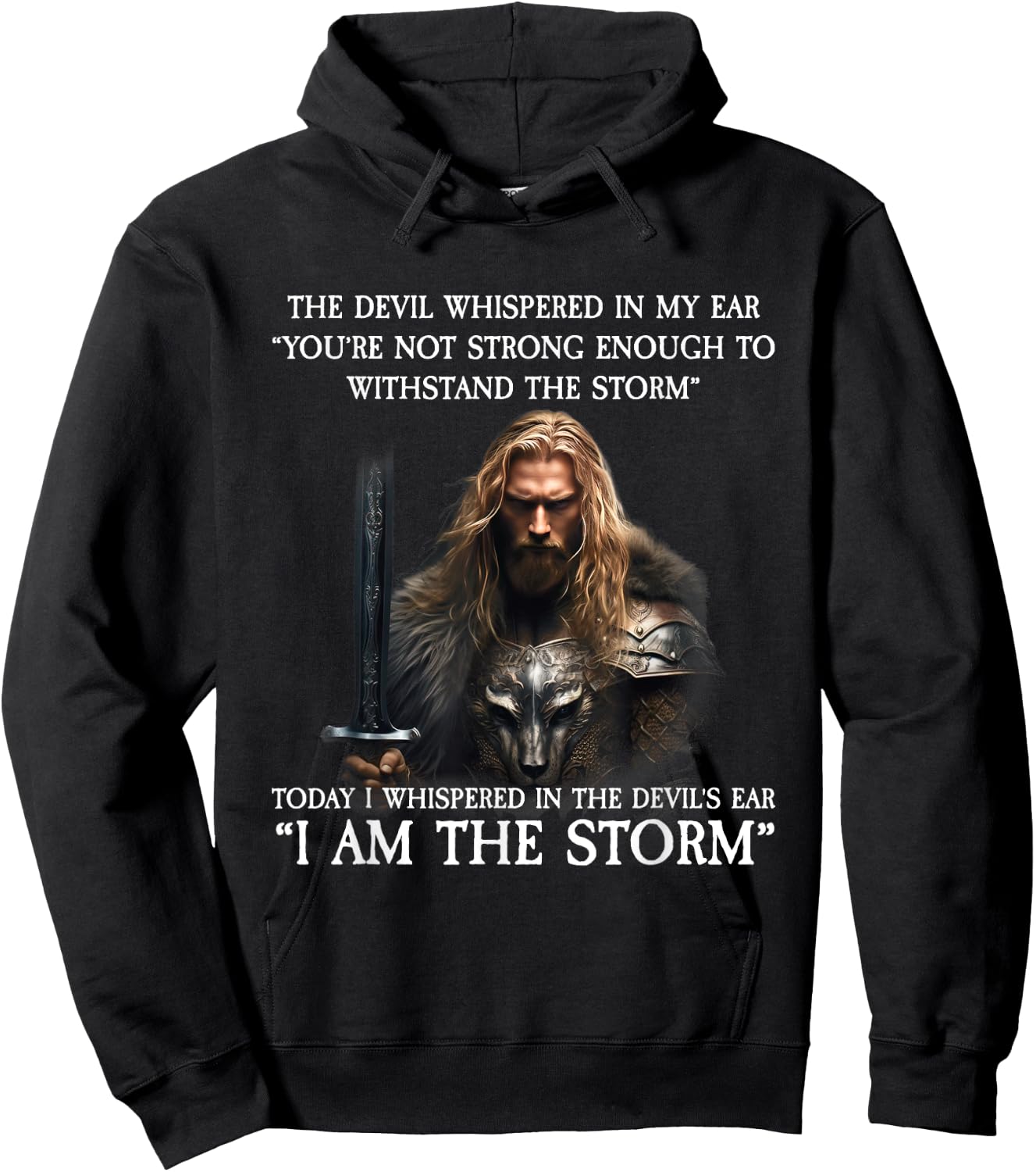 Today I Whispered in the Devil's Ear Hoodie - Hoodie | Black