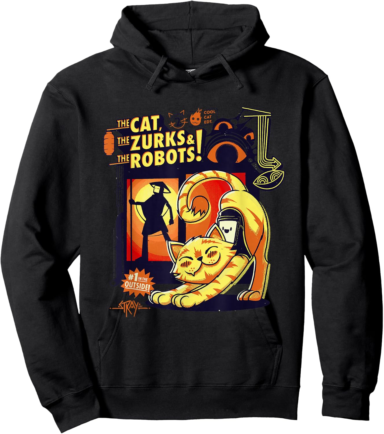 Stray Cats, Zurks, and Robots Video Game Hoodie - Hoodie | Black