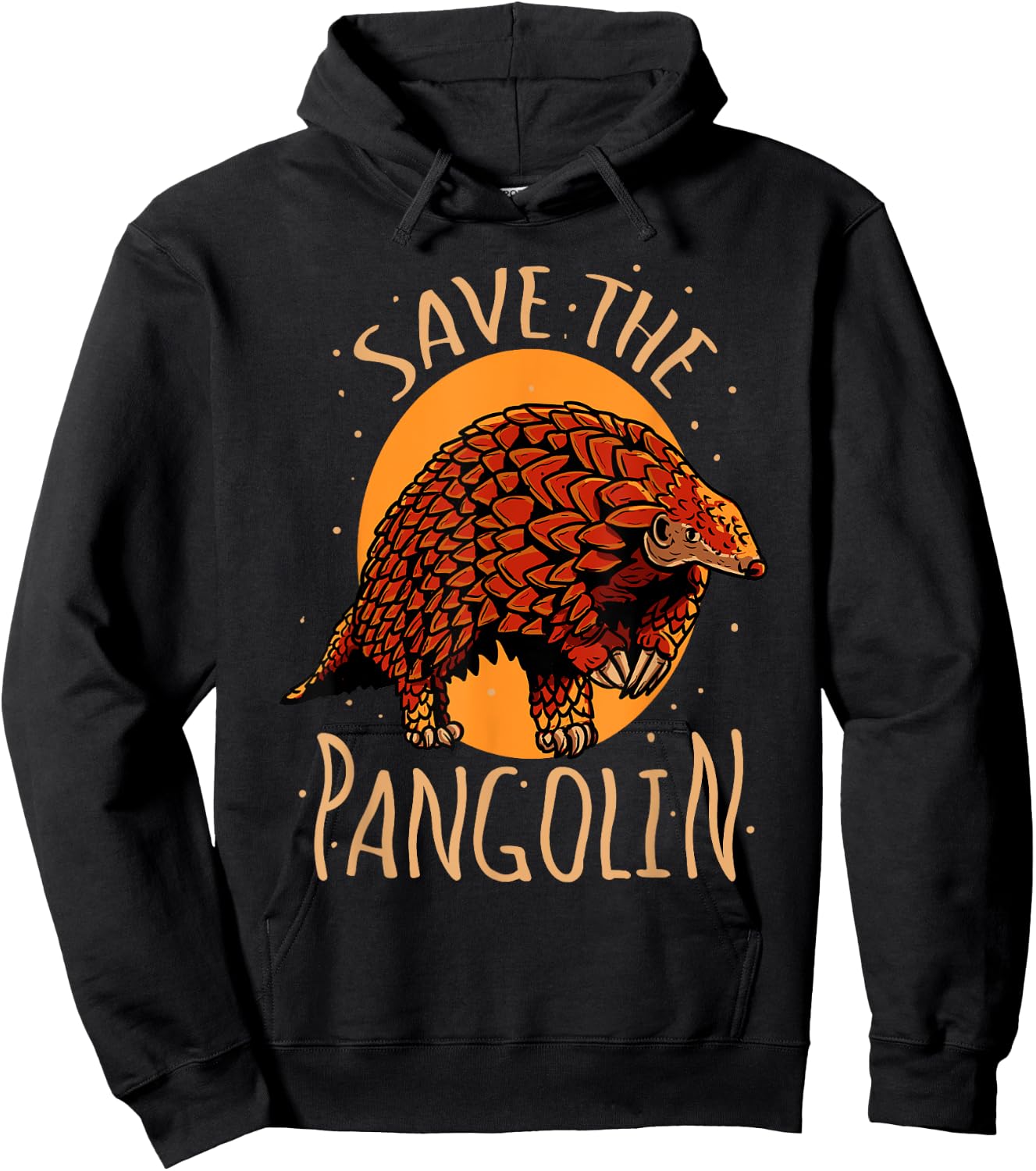 Save The Pangolin Endangered Animals Cute Pangolins Hoodie - Hoodie | Black