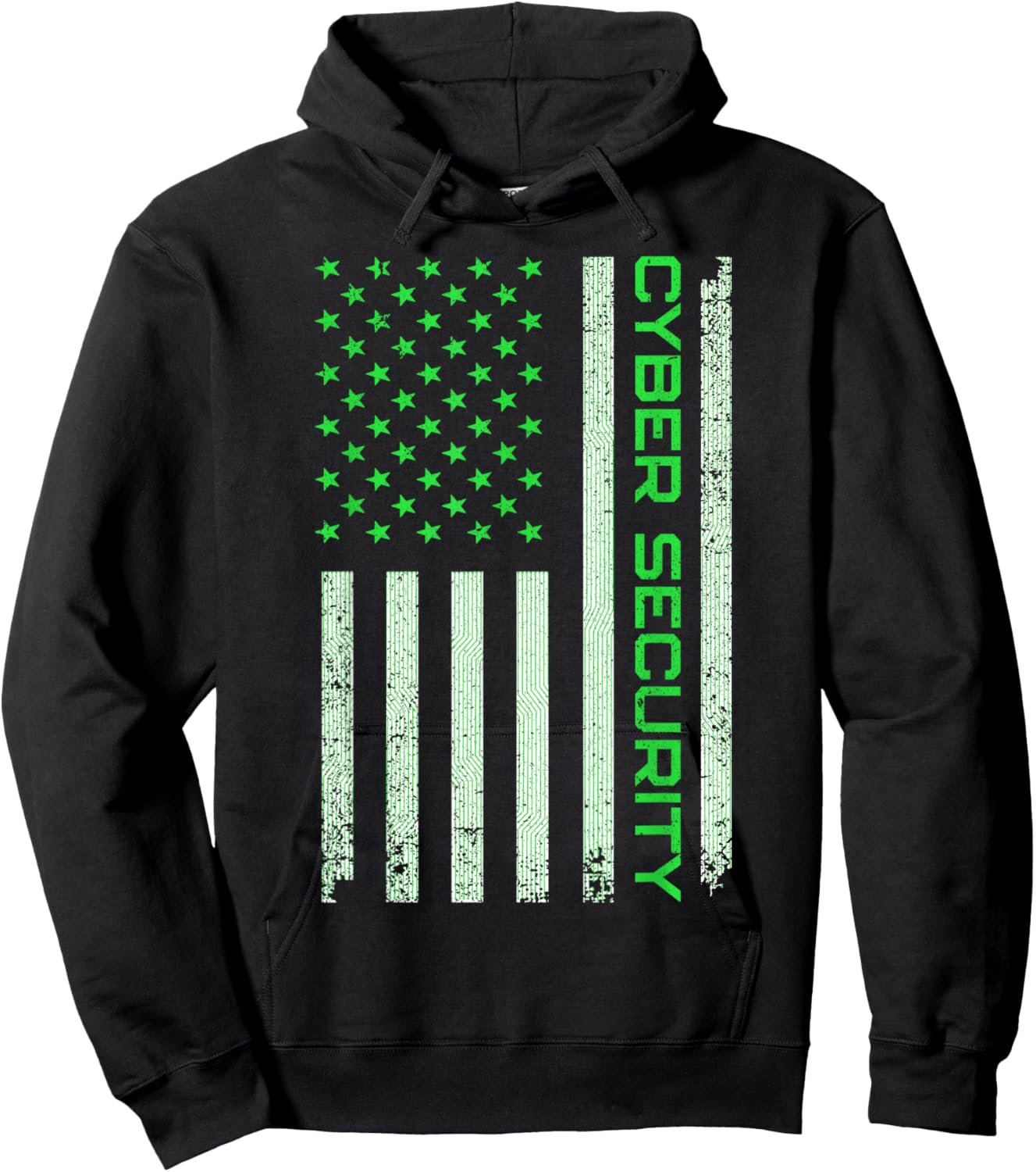 Funny USA Cyber Security Art Women Anti Malware Geek Hoodie - Hoodie | Black