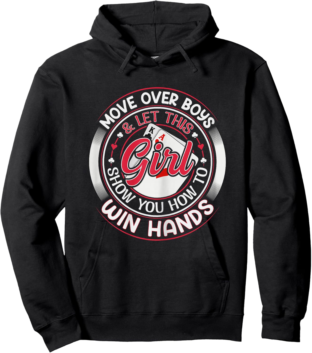 Texas Holdem Poker Quote for a Poker girl Hoodie - Hoodie | Black