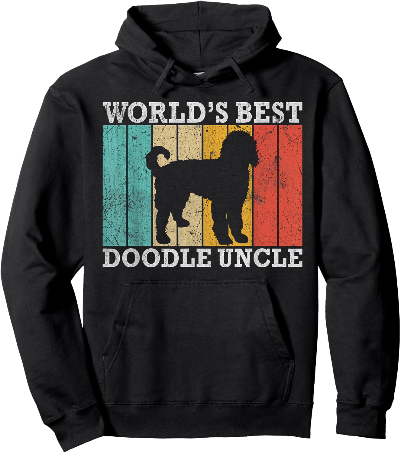 Worlds best Doodle Uncle Golden Doodle Uncle Hoodie - Hoodie | Black