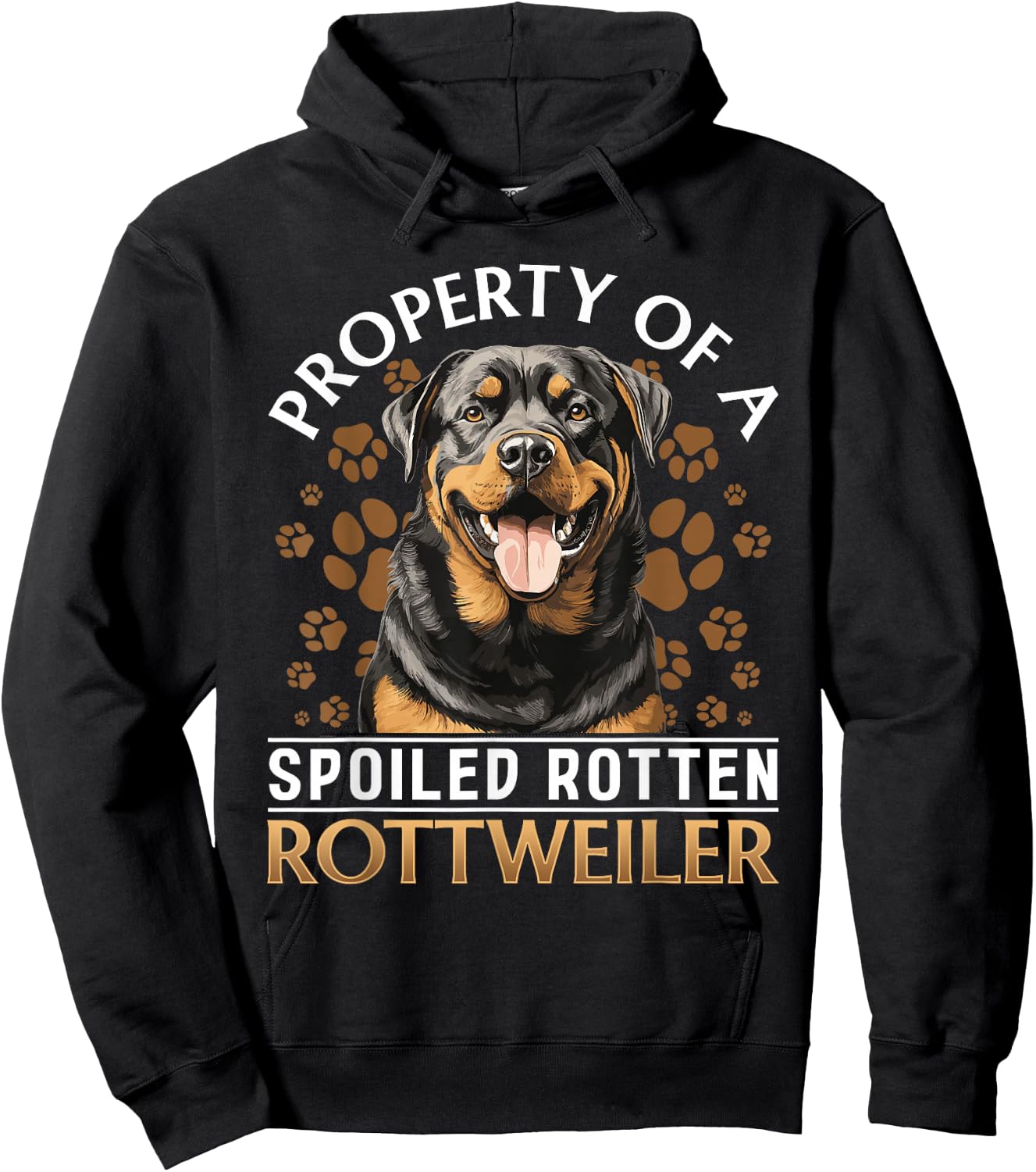 Rottweiler Rottie Dog Breed Pet - Rottie mom Hoodie - Hoodie | Black