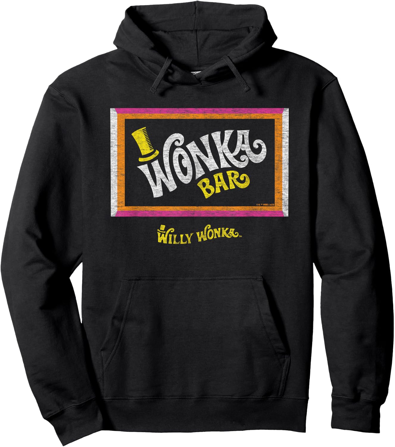Willy Wonka & The Chocolate Factory - Wonka Chocolate Bar Hoodie - Hoodie | Black