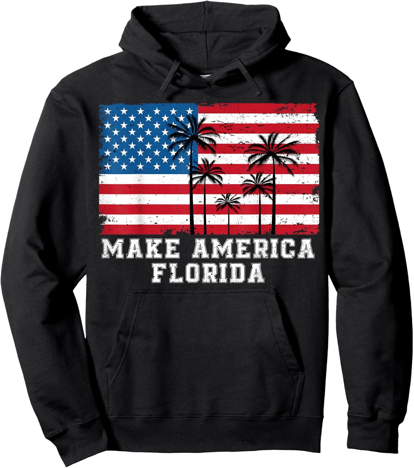 Make America Florida DeSantis 2024 Trump DeSantis Election Hoodie - Hoodie | Black