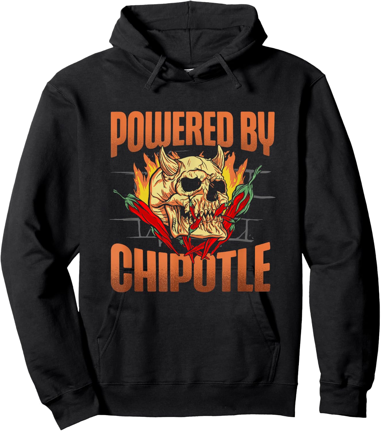 Powered By Chipotle Spicy Food Flavor Seasoning Hoodie - Hoodie | Black