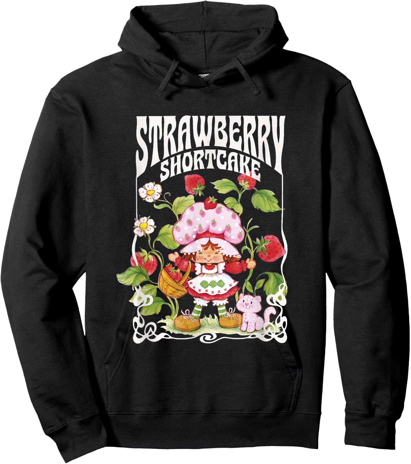 Strawberry Shortcake Life is Sweet Nouveau Berry Garden Hoodie - Hoodie | Black