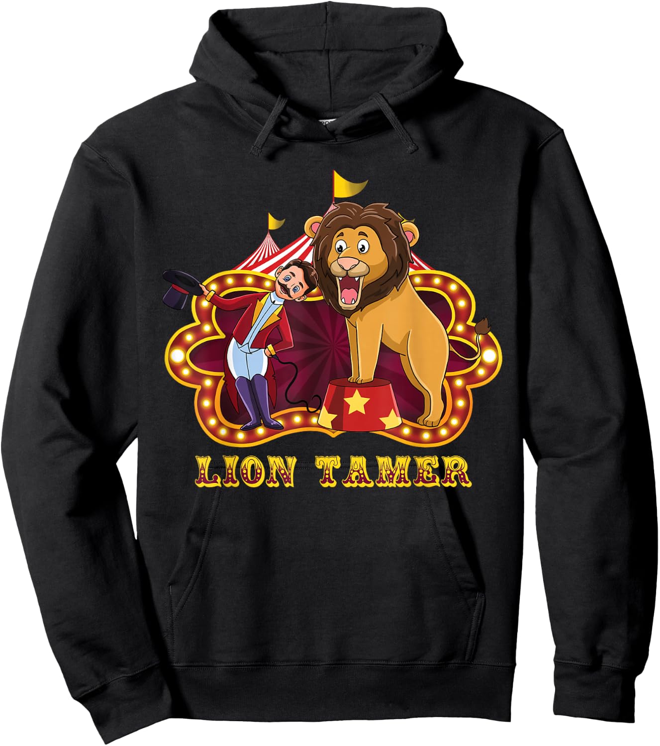 Children's Lion Tamer Circus Employee Carnival Theme Party Hoodie - Hoodie | Black