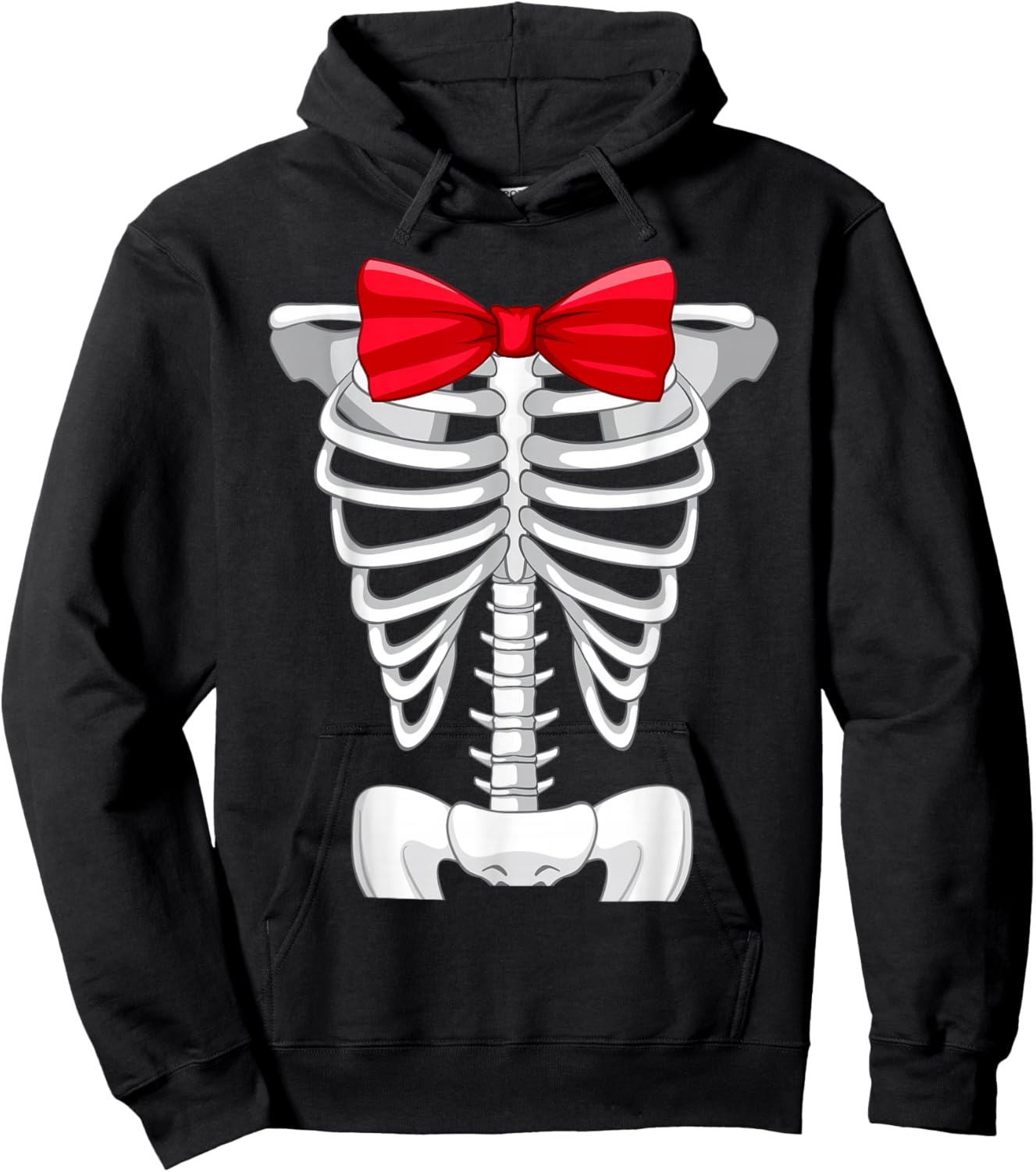 Cool Skeleton Rib Cage X-Ray Halloween Costume Boys Kids Hoodie - Hoodie | Black