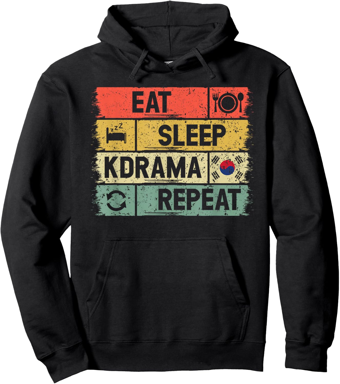 K Drama Oppa Korean Drama Finger Heart Saranghae K-Drama Hoodie - Hoodie | Black
