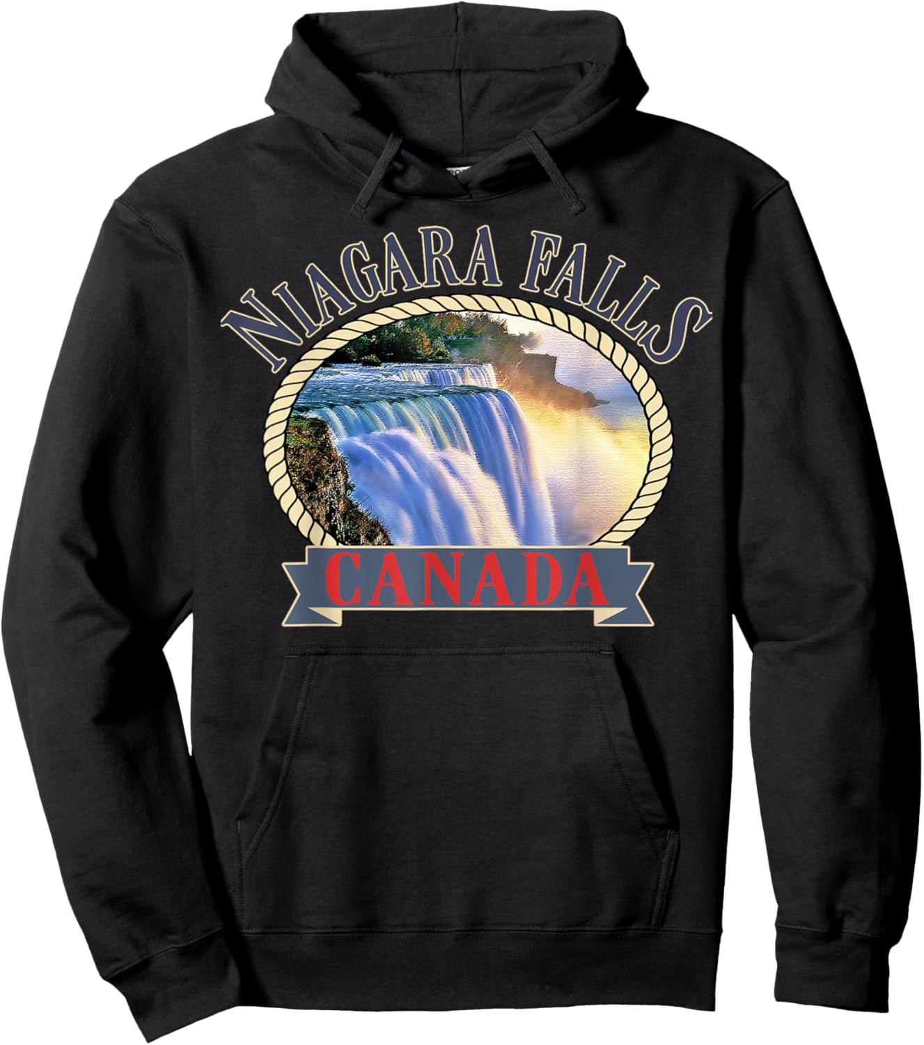 Niagara Falls Canada USA Nature river Hoodie - Hoodie | Black