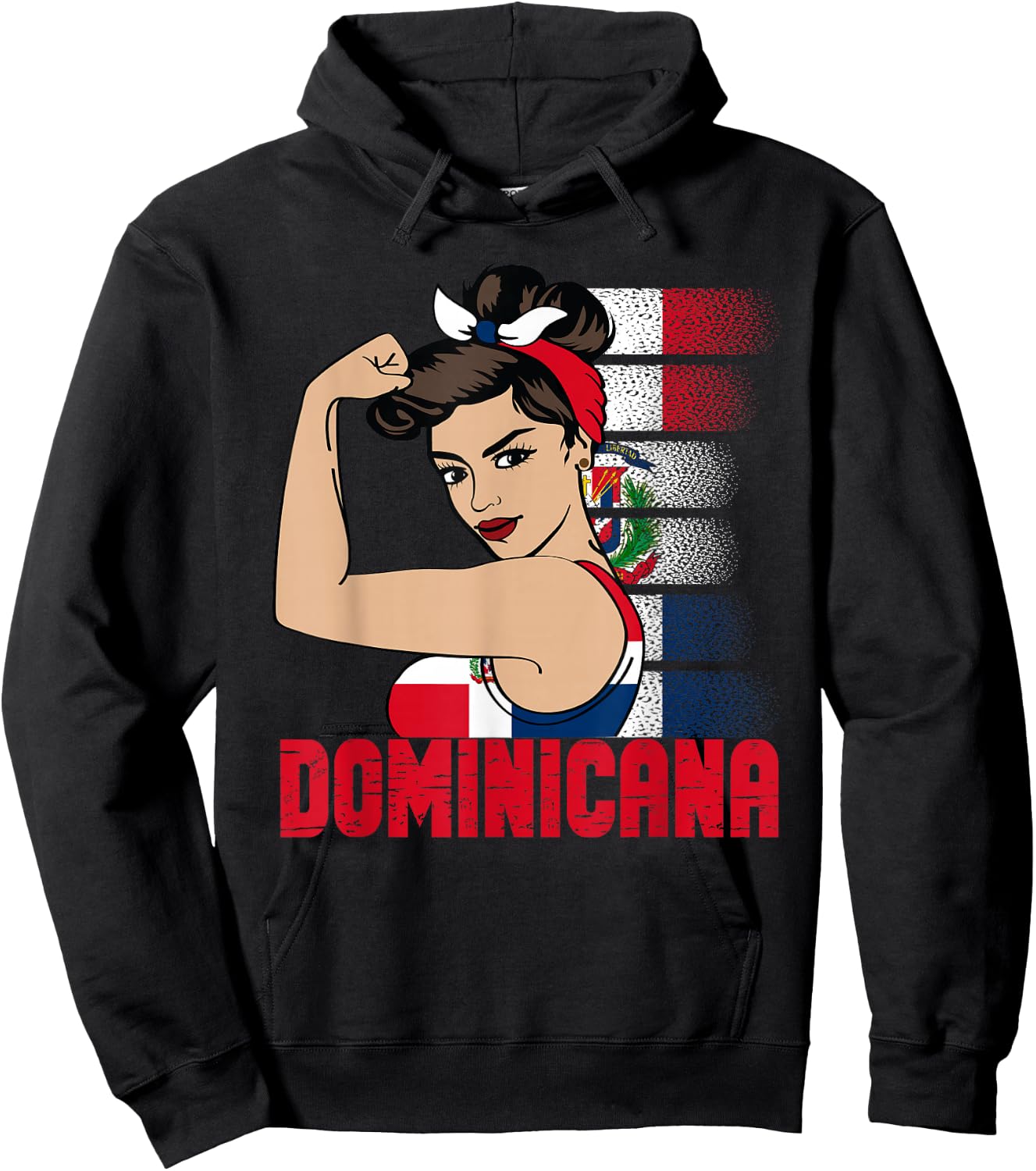 Dominican Girl Republica Dominicana girl Chica Republic Hoodie - Hoodie | Black