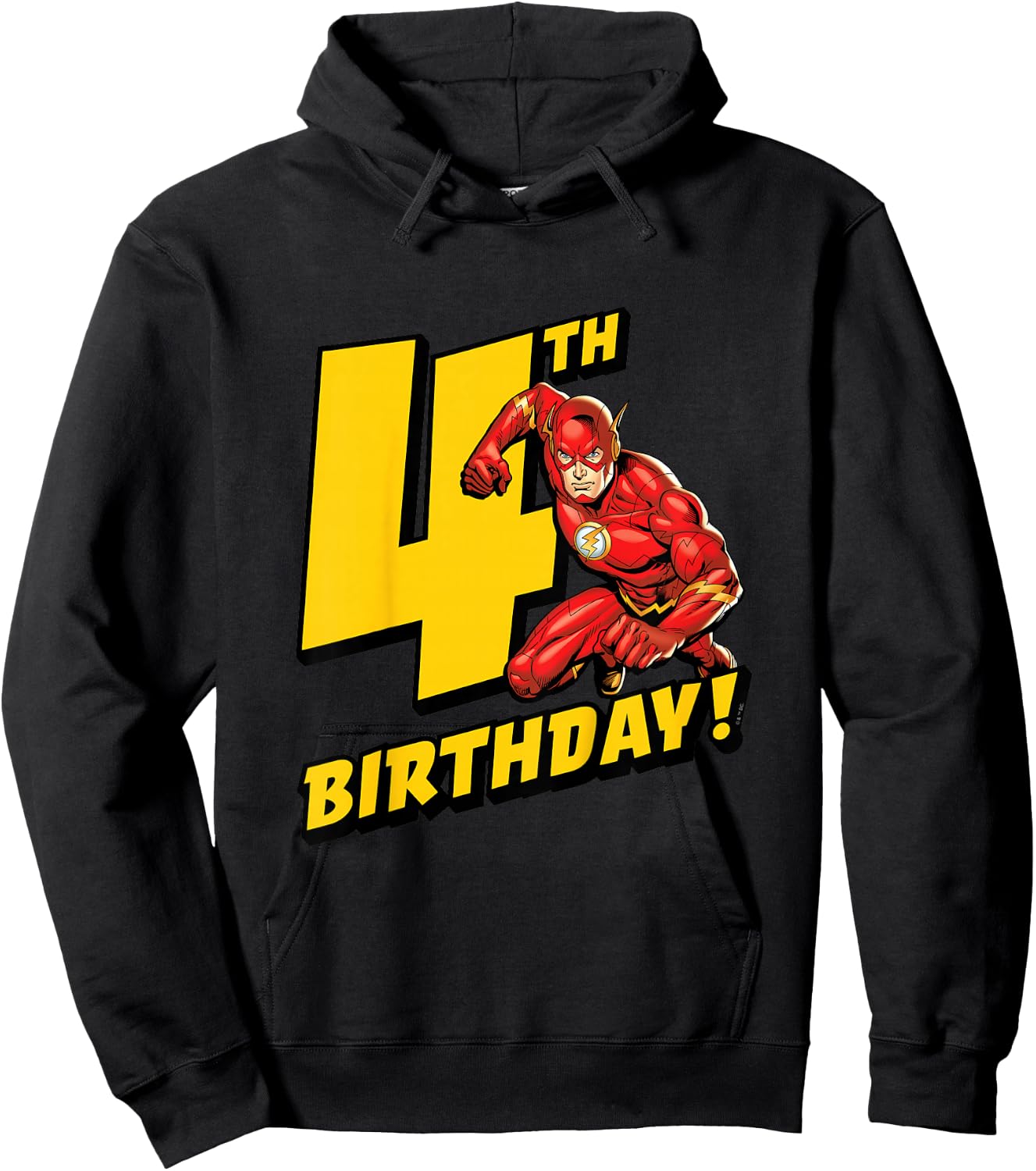 Kids The Flash 4th Birthday Hoodie - Hoodie | Black