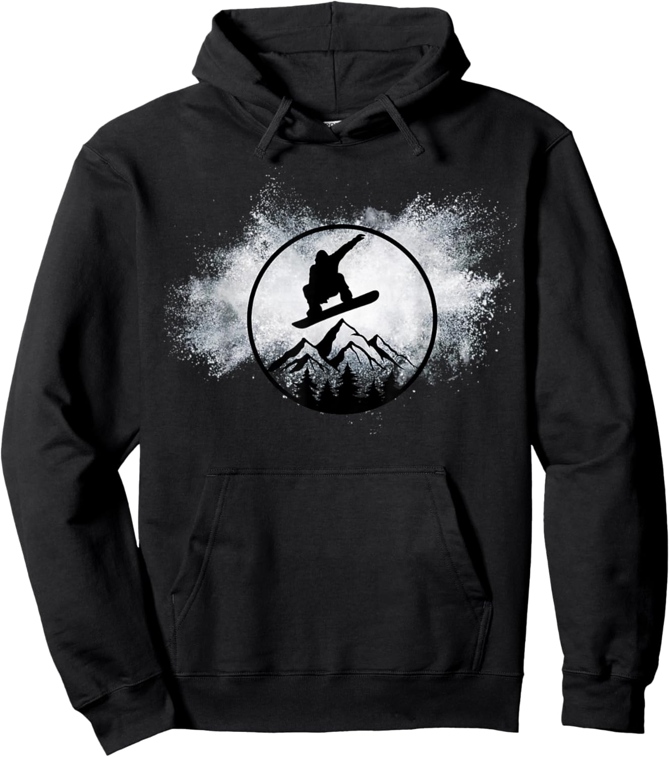 Snowboard Snow Cloud Big Air Snowboarder Snowboarding Hoodie - Hoodie | Black
