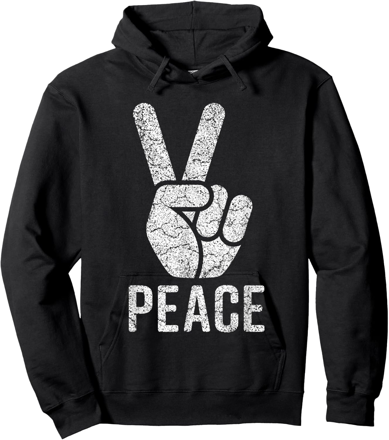 Peace Sign Shirt Women Men Kids Vintage 60s 70s Hippie Gift Hoodie - Hoodie | Black