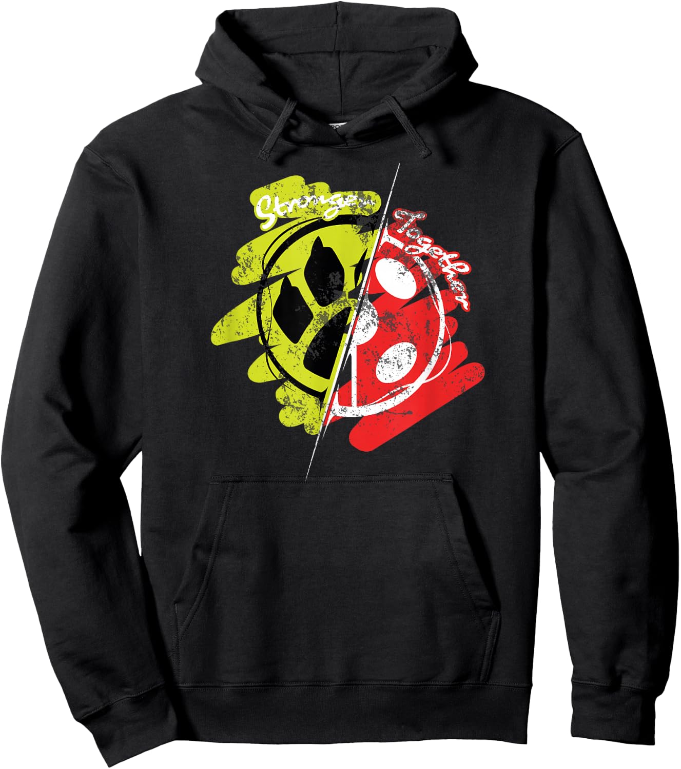 Miraculous Ladybug Vintage Collection Stronger Together Hoodie - Hoodie | Black