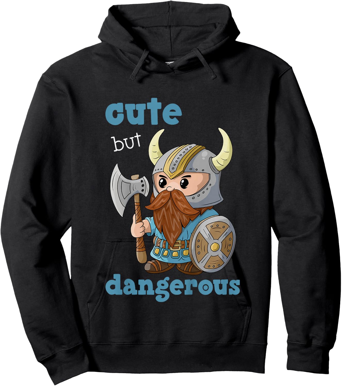 Cute But Dangerous Birthday Boys Viking Warrior, Boys Knight Hoodie - Hoodie | Black