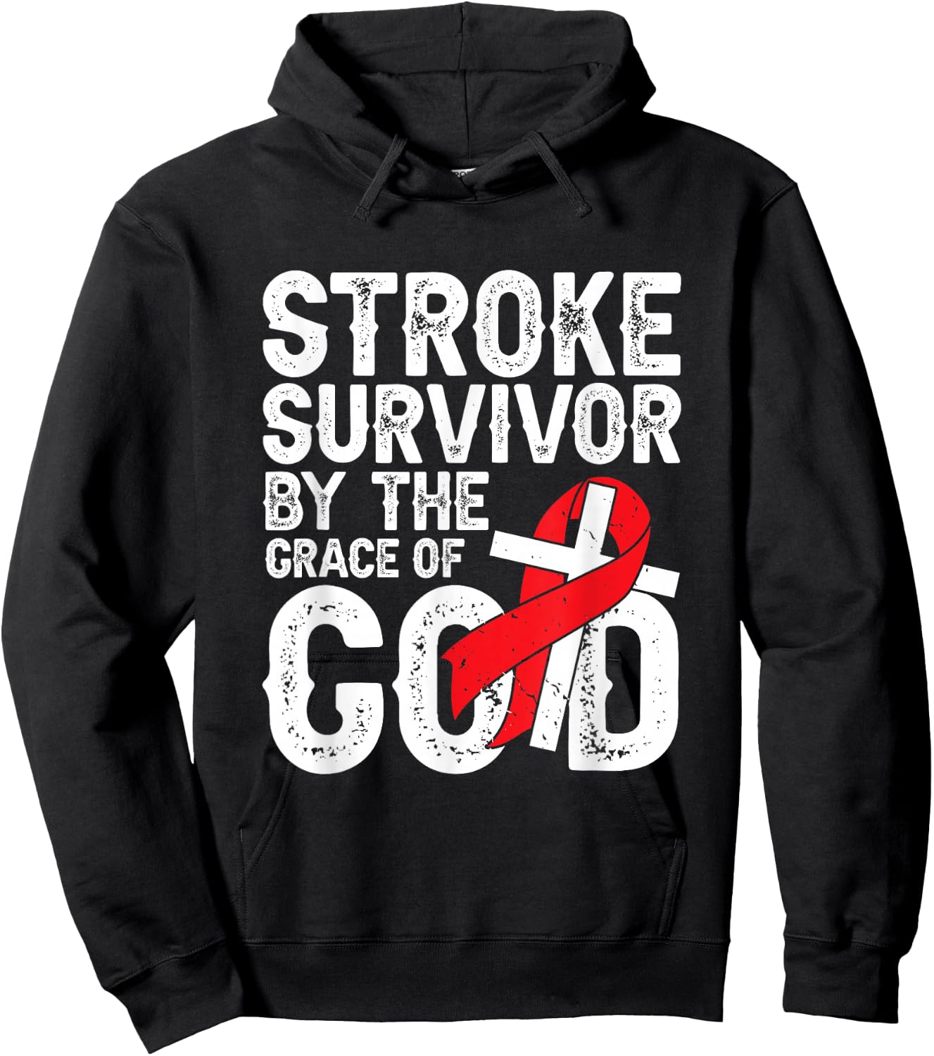 Stroke Survivor by The Grace of god - Stroke Survivor Hoodie - Hoodie | Black