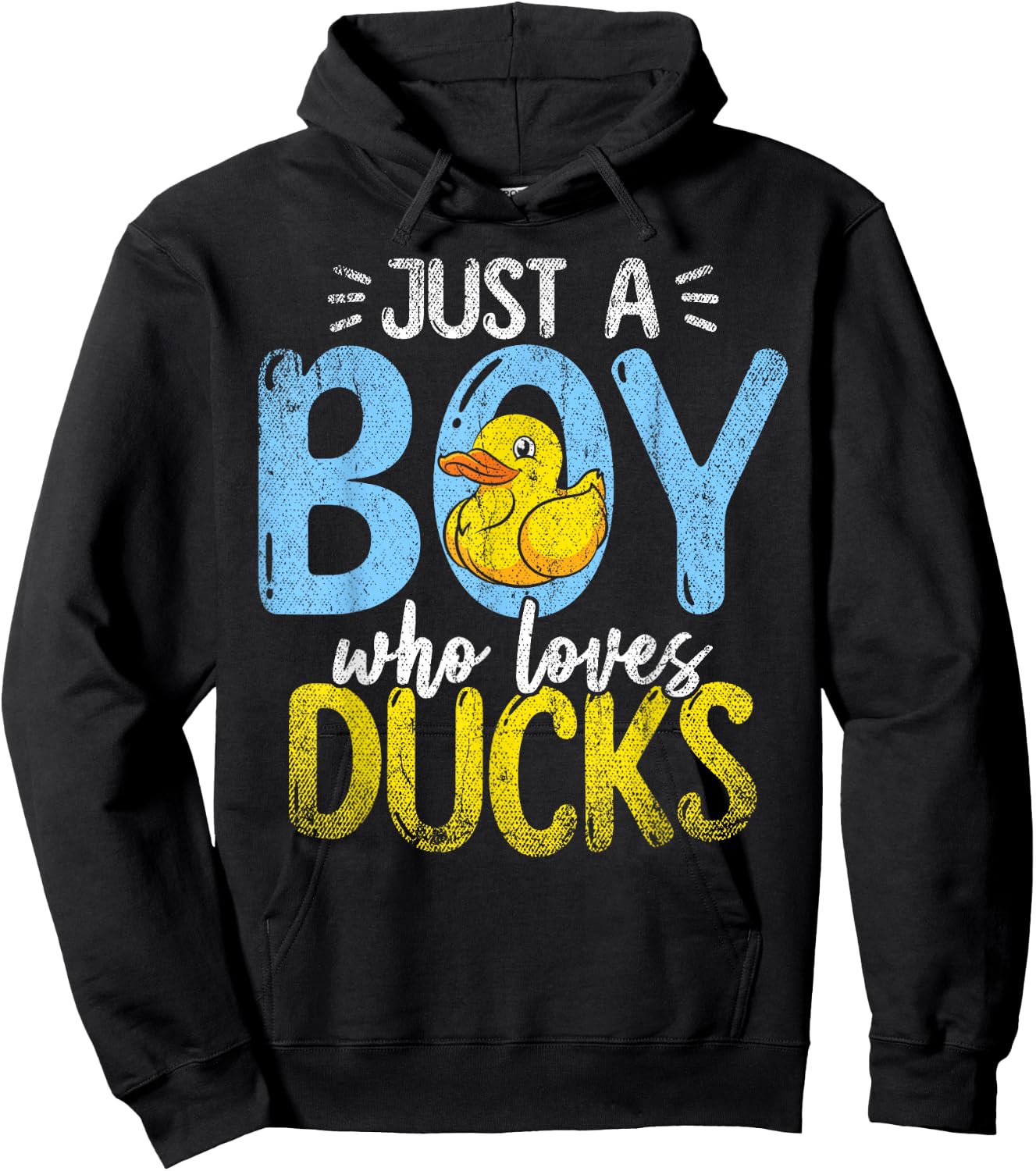Nur ein Junge der Ducks liebt Badeente Hoodie - Hoodie | Black