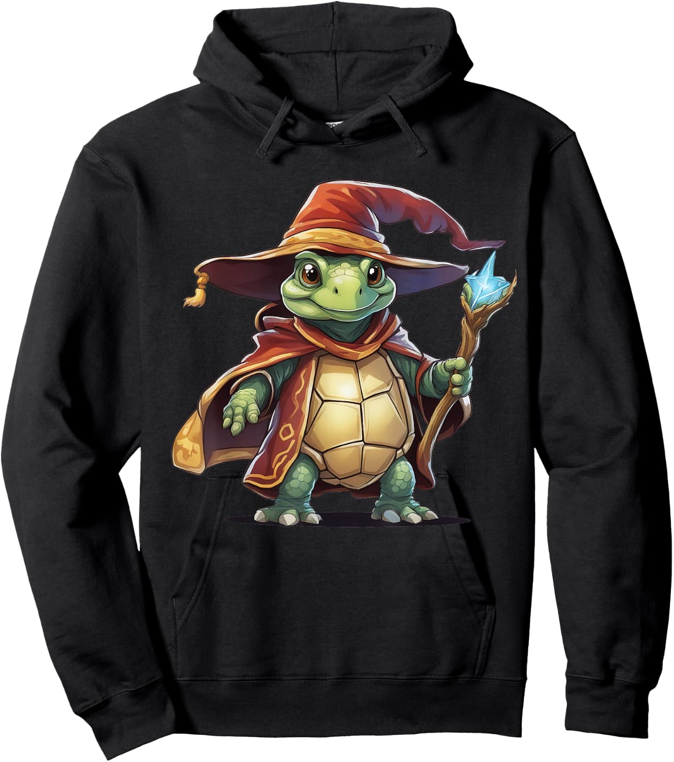 Turtle Tortoise Wizard Hoodie - Hoodie | Black