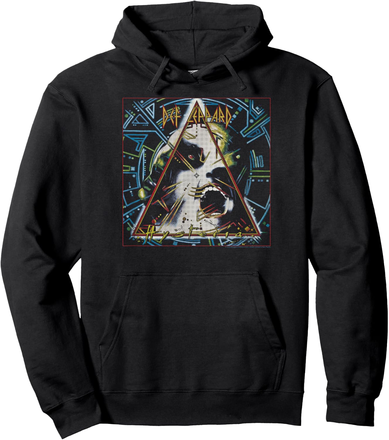 Def Leppard - Hysteria Vintage Hoodie - Hoodie | Black