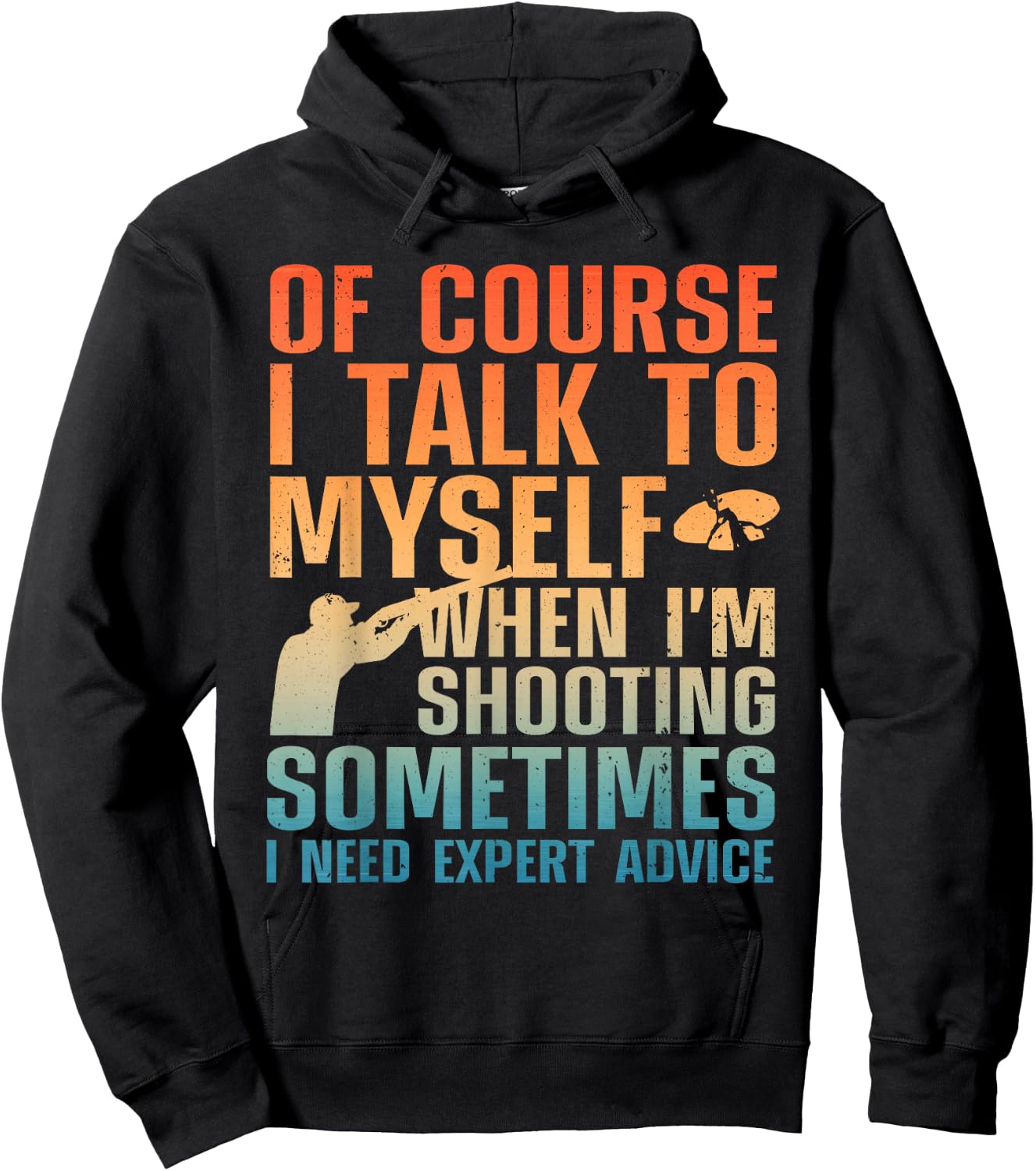 Funny Trap Shooting Women Clay Skeet Trap Shooting Hoodie - Hoodie | Black