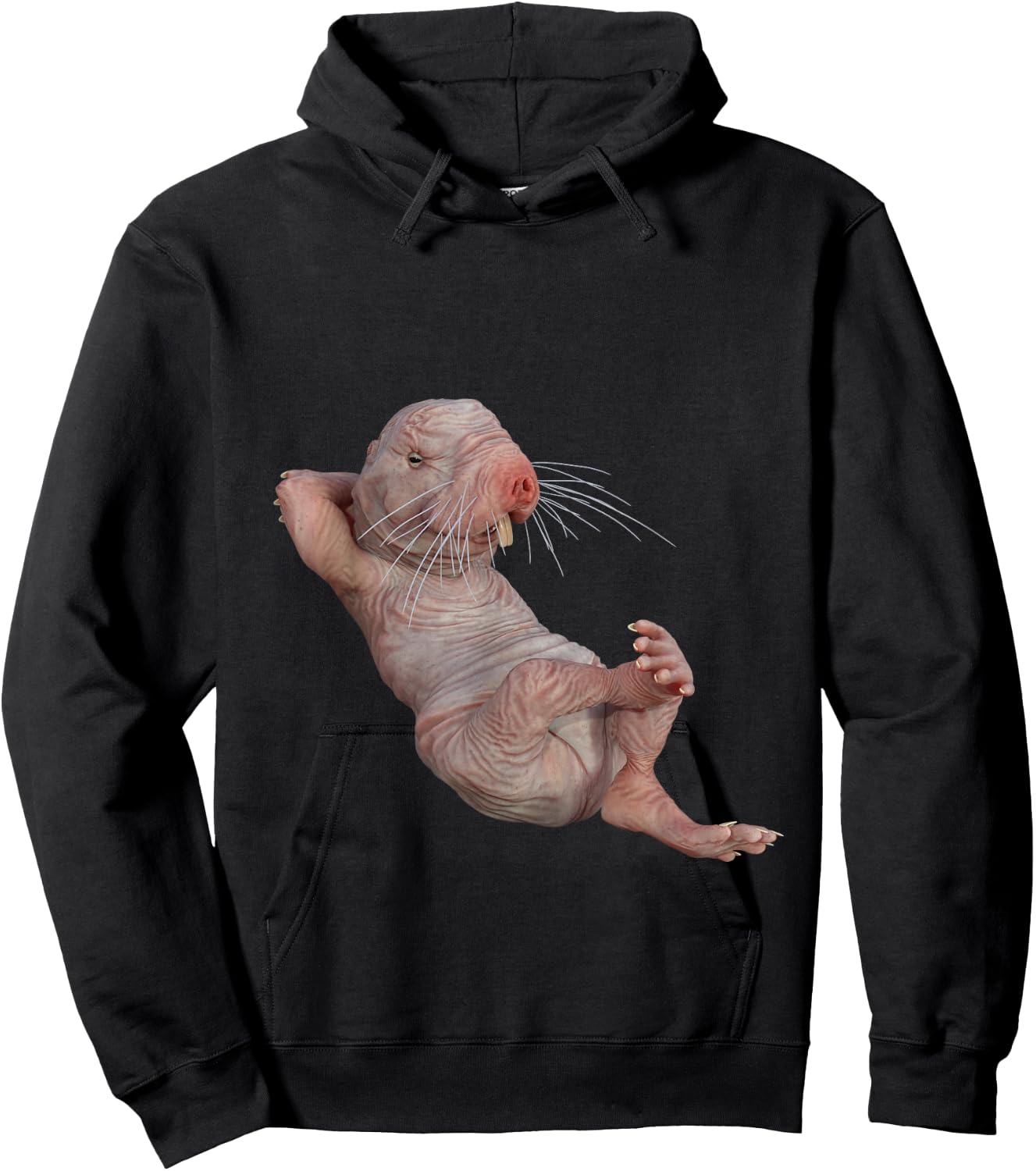 Funny Naked Mole-Rat Zookeeper Safari Animal Lover Mole Rat Hoodie - Hoodie | Black