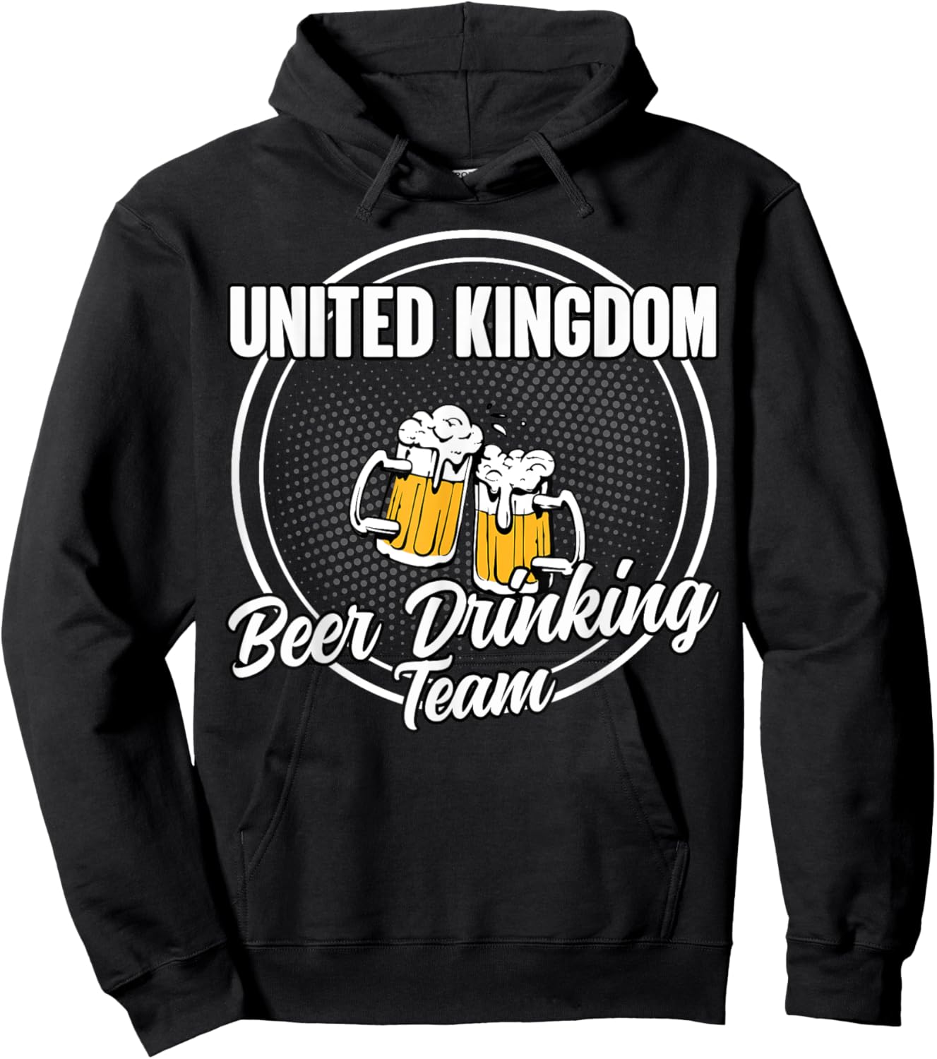 Funny United Kingdom Squad British Beer Drinking Team Hoodie - Hoodie | Black