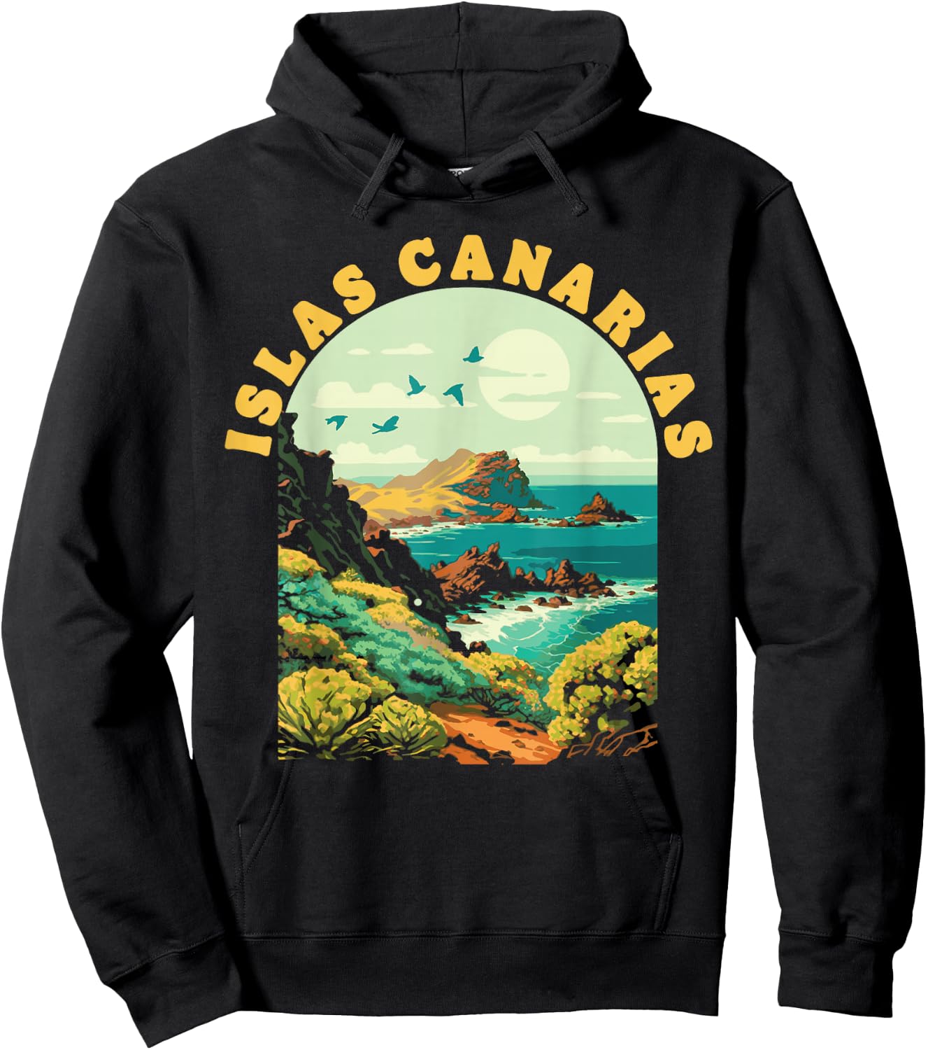 Tenerife Islas Canarias Vintage Souvenir Canary Islands Hoodie - Hoodie | Black