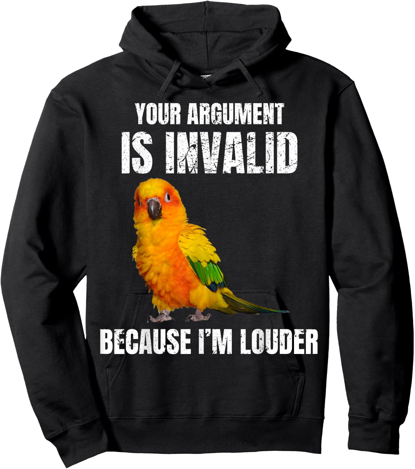 I'm Louder Sun Conure Parrot Bird funny conure lover Hoodie - Hoodie | Black