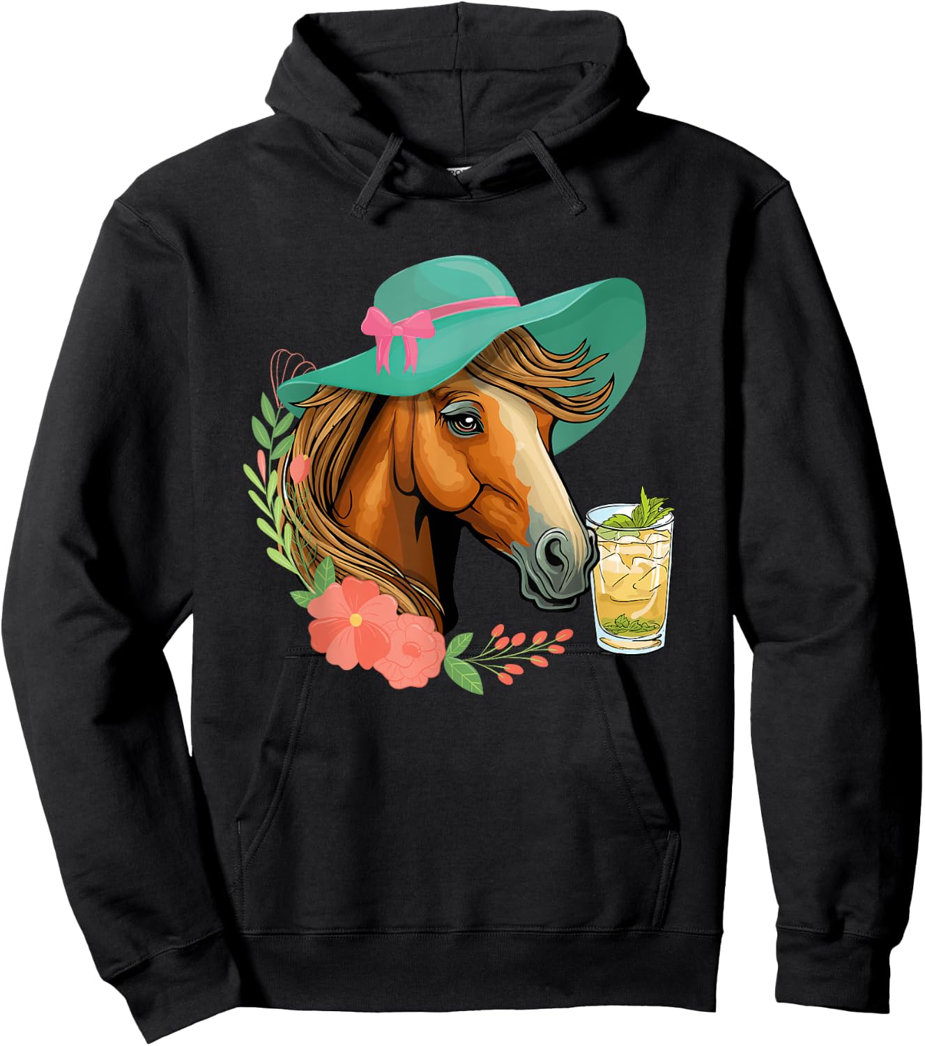 Horse Tea Party - Horses Horseman Equestrian Riding Hoodie - Hoodie | Black