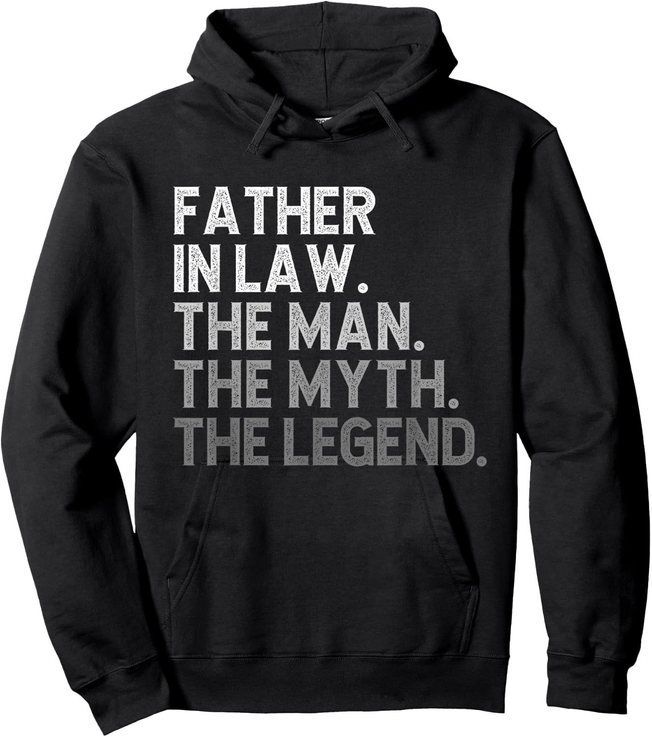 Father-In-Law The Man The Myth The Legend Funny Cool Hoodie - Hoodie | Black