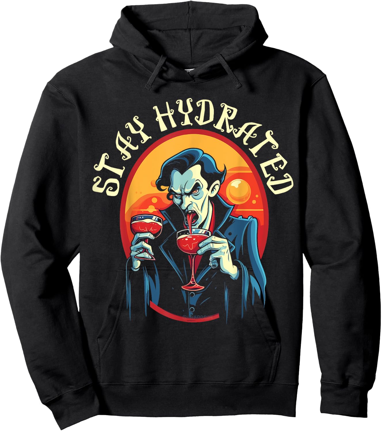Dracula Halloween Scary Trick Or Treat Spooky Vampire Hoodie - Hoodie | Black