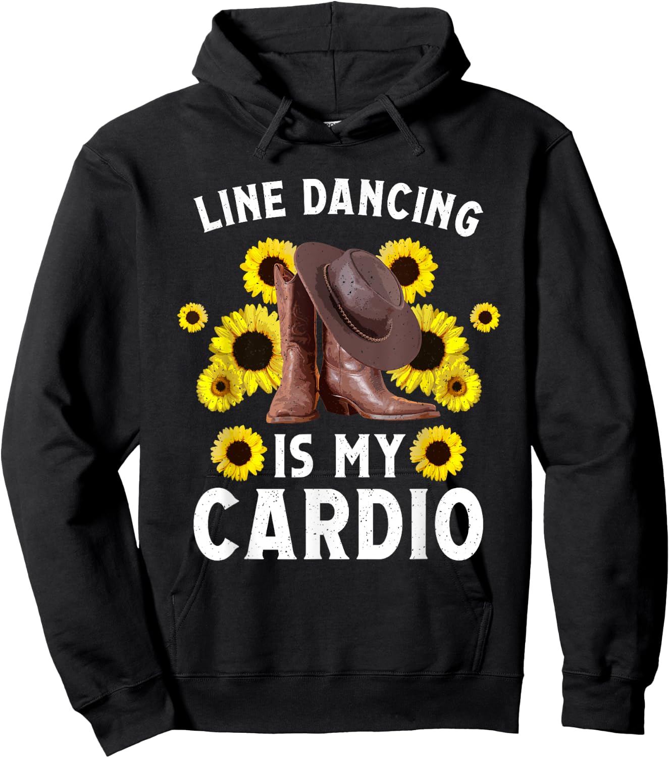 Funny Line Dancing Art Men Line Dance Dancer Hoodie - Hoodie | Black