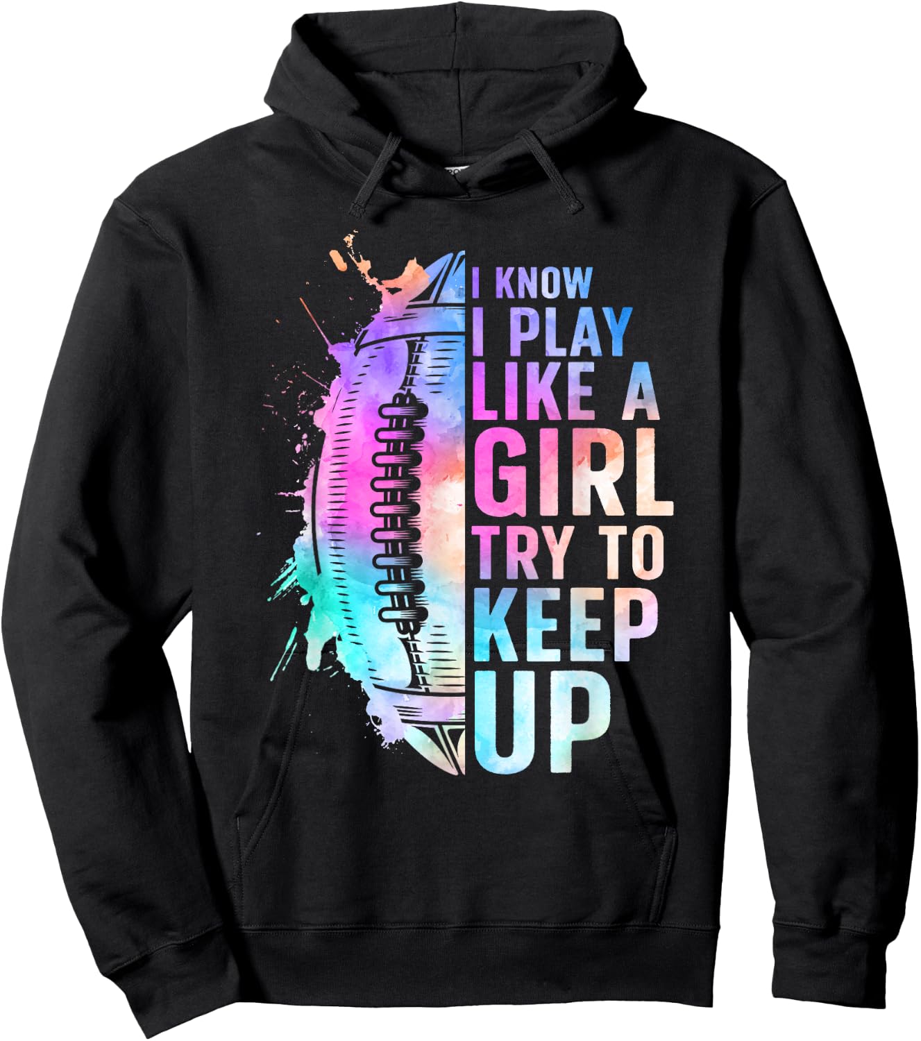 Cool Football Girls Football Player Coach Sports Hoodie - Hoodie | Black