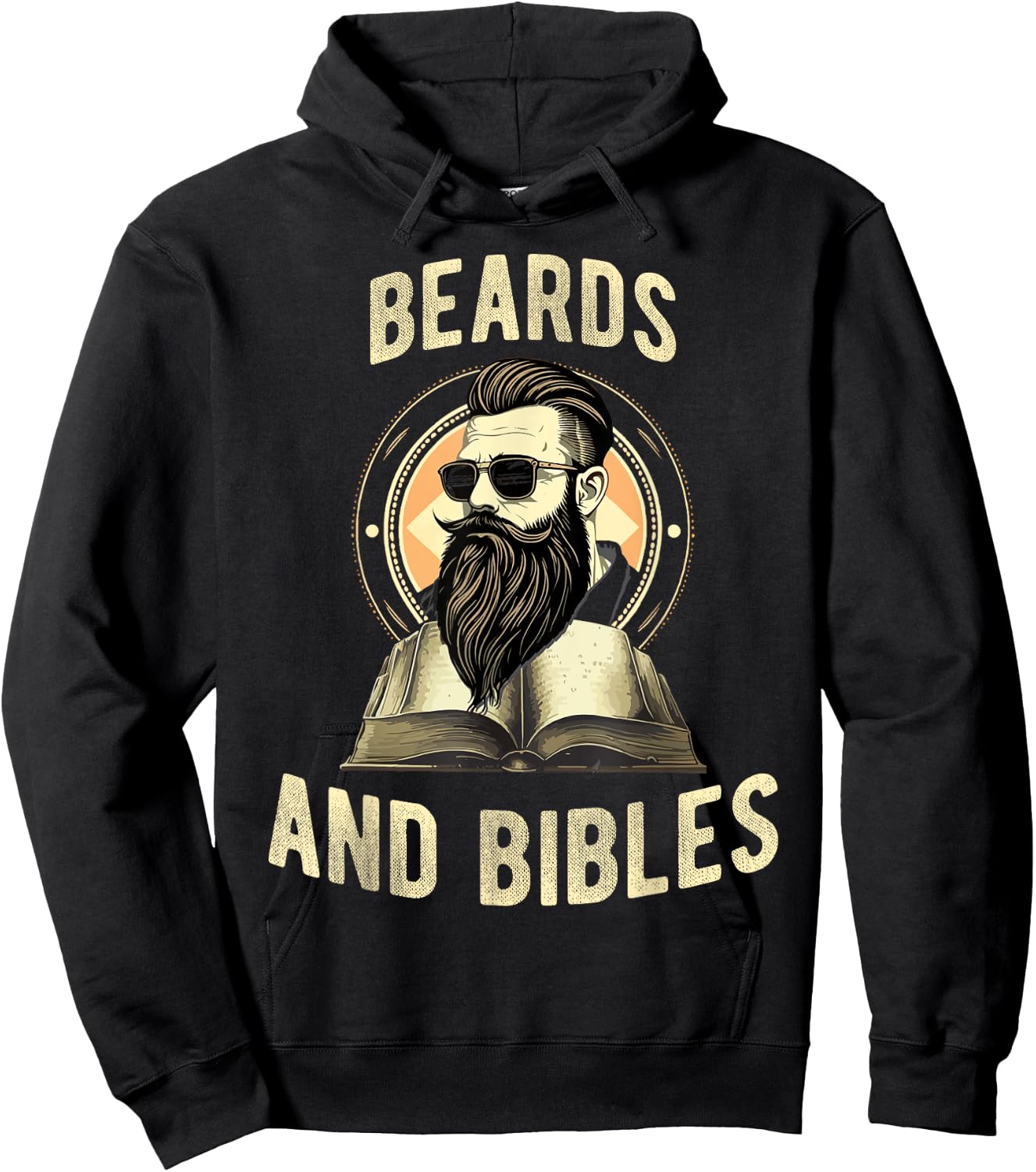 Beards and Bibles Christian Man Hoodie - Hoodie | Black