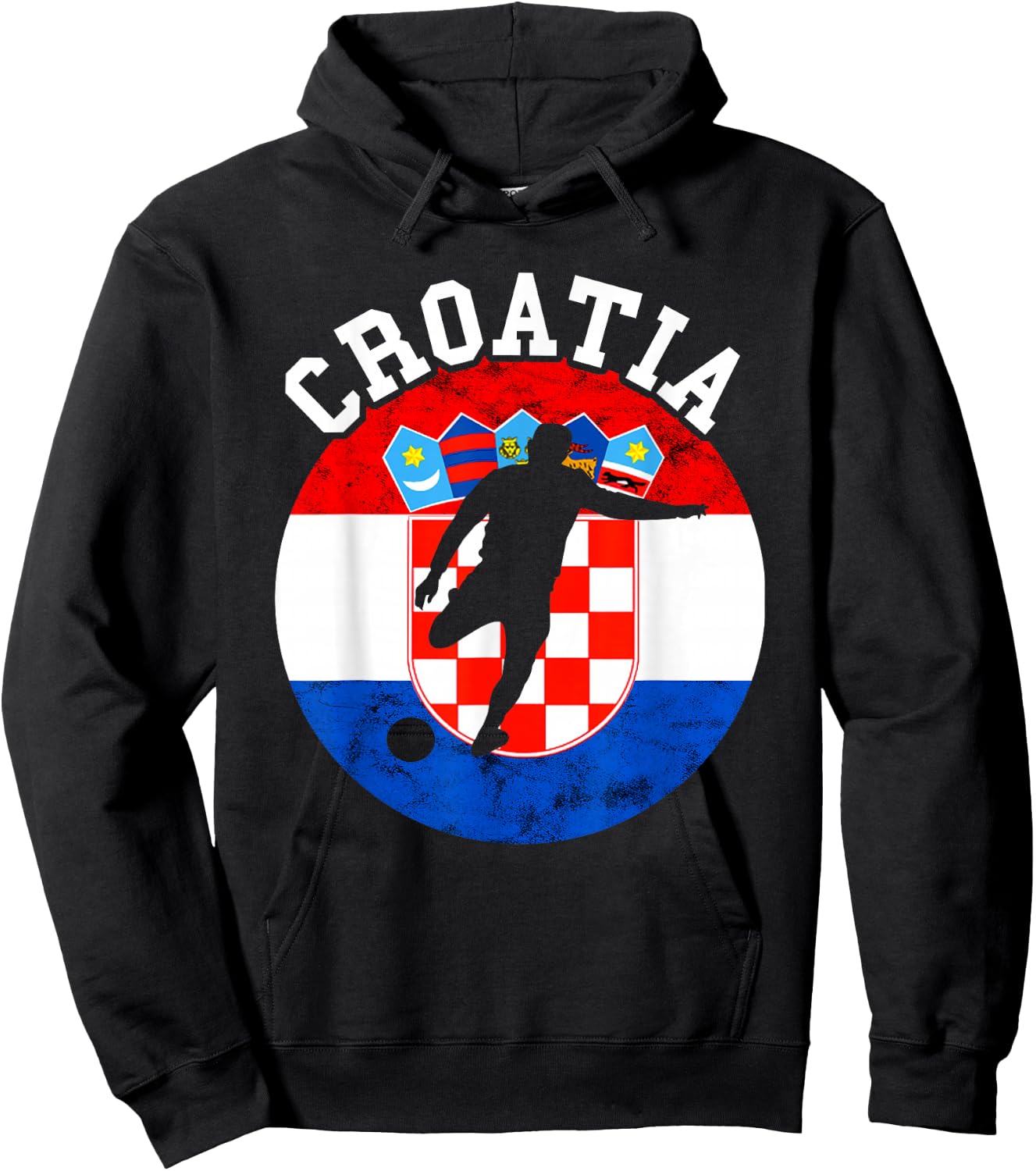 Croatia Croatian Football Croatian Flag Hrvatska Soccer Team Hoodie - Hoodie | Black