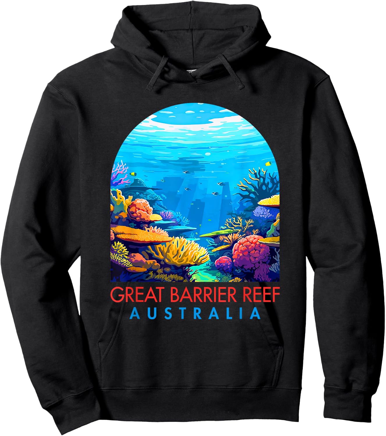 Nature Exploring Travel Great Barrier Reef National Park Hoodie - Hoodie | Black