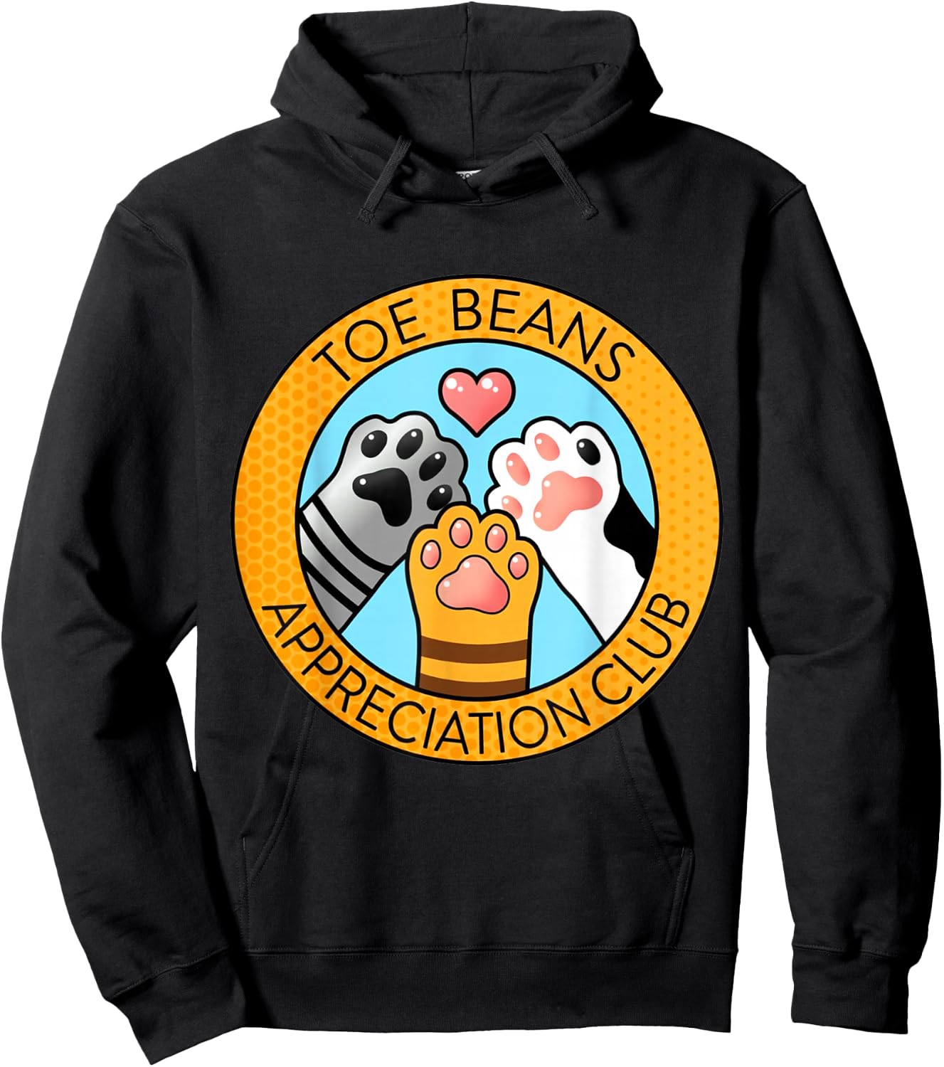 Toe Beans Appreciation Club Hoodie - Hoodie | Black
